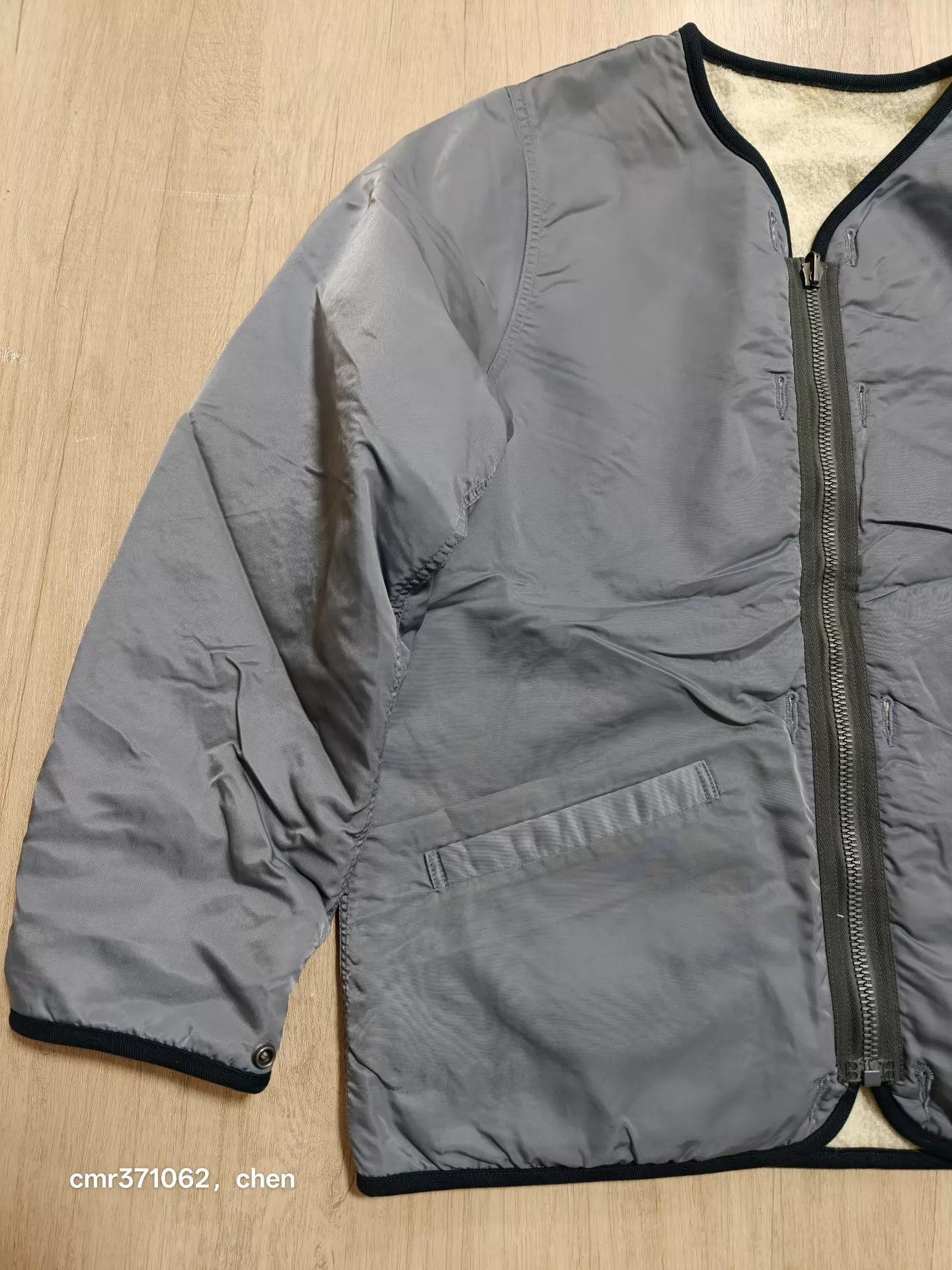 Visvim Gray Zip-Front Bomber Jacket Size L Size US L / EU 52-54 / 3 - 2 Thumbnail