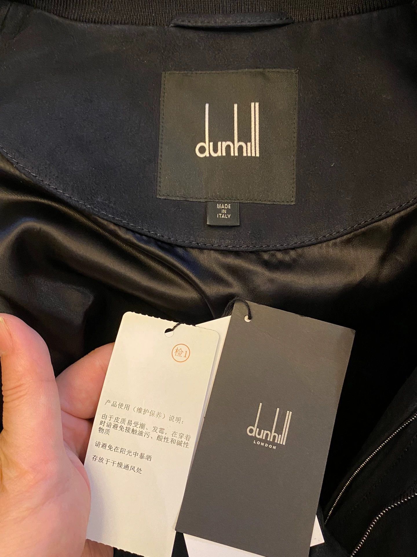 Alfred Dunhill Black Casual Jacket with Front Pockets Size US M / EU 48-50 / 2 - 7 Thumbnail