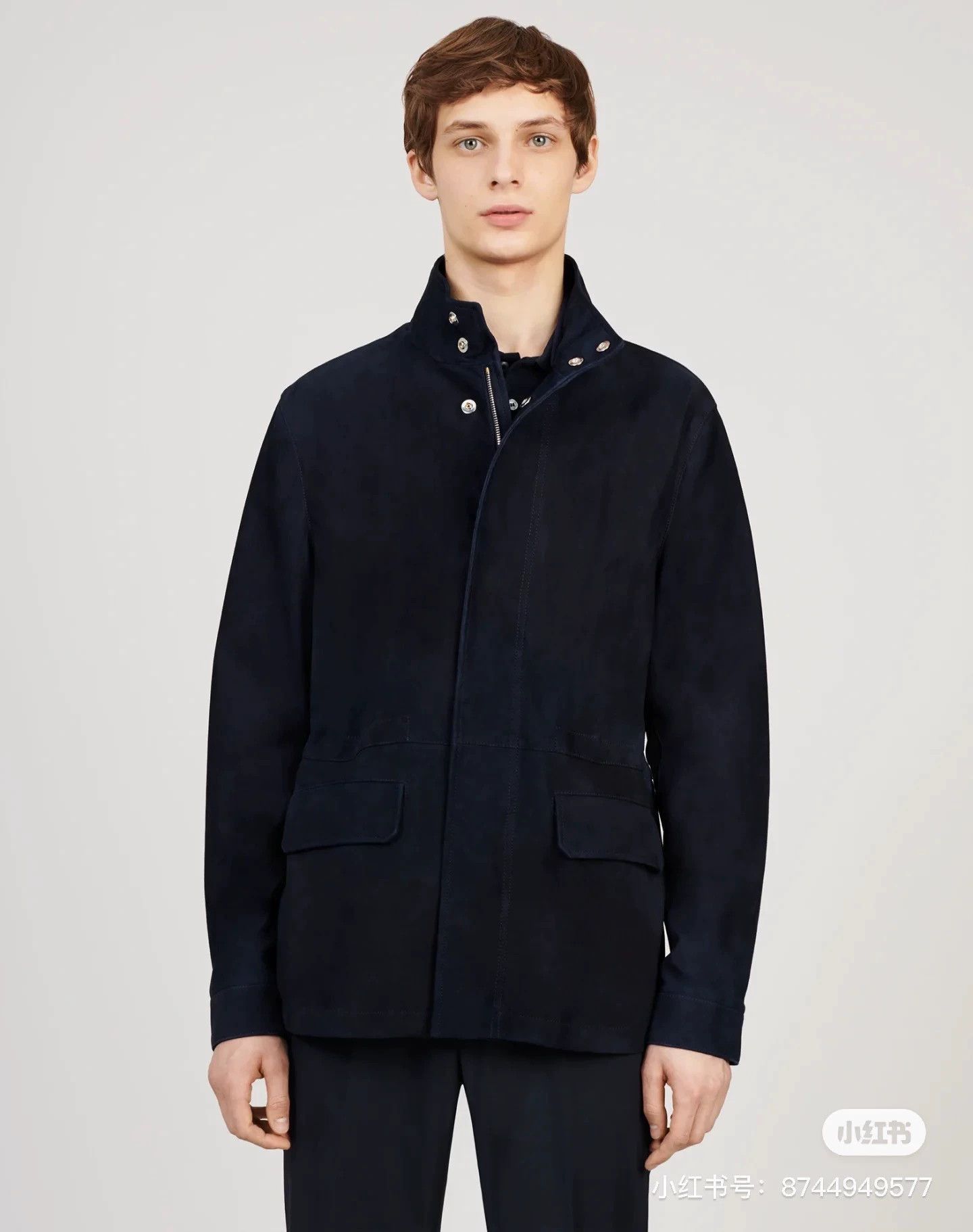 Alfred Dunhill Black Casual Jacket with Front Pockets Size US M / EU 48-50 / 2 - 2 Thumbnail