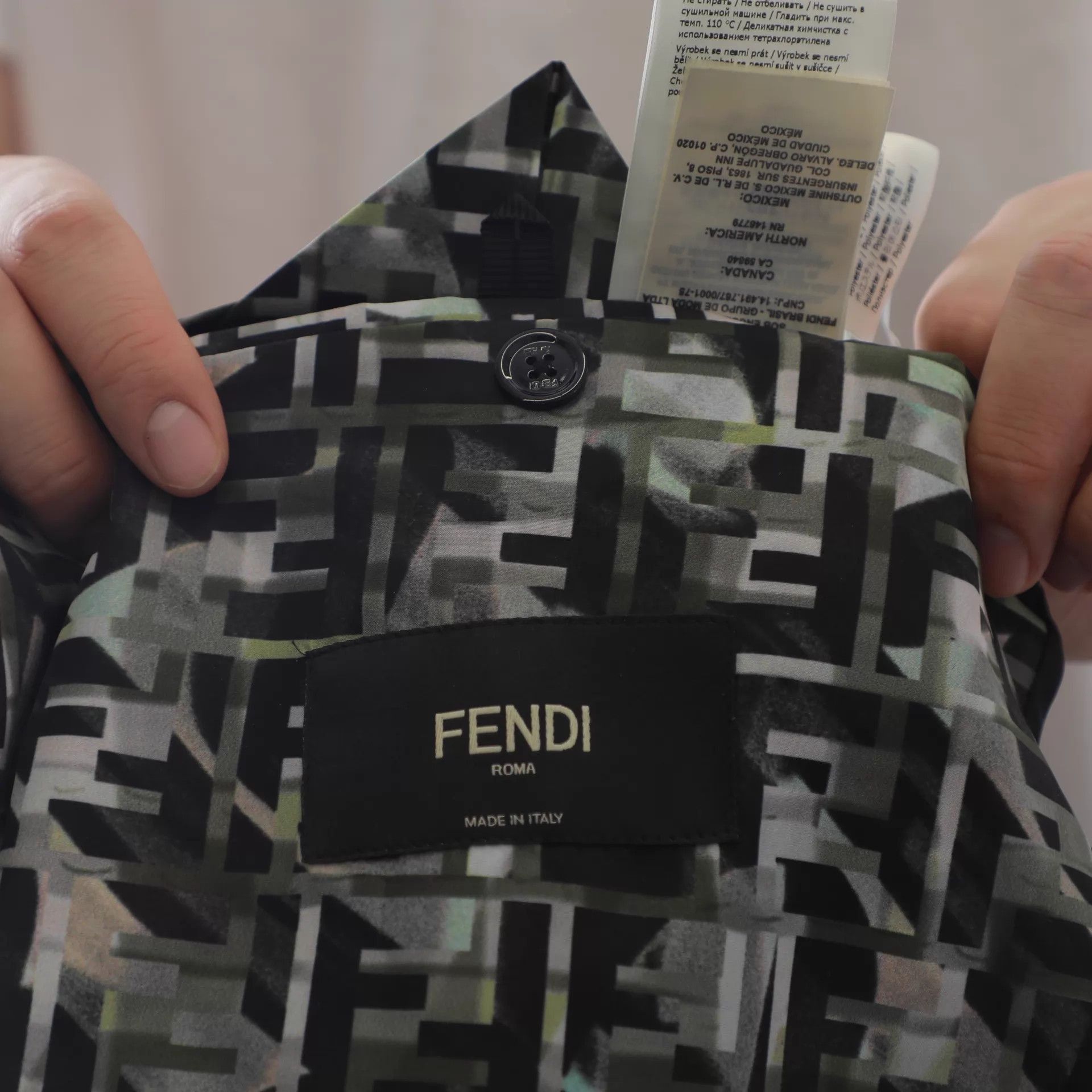 Fendi Multi-Patterned Blazer - Size L Size US L / EU 52-54 / 3 - 2 Thumbnail
