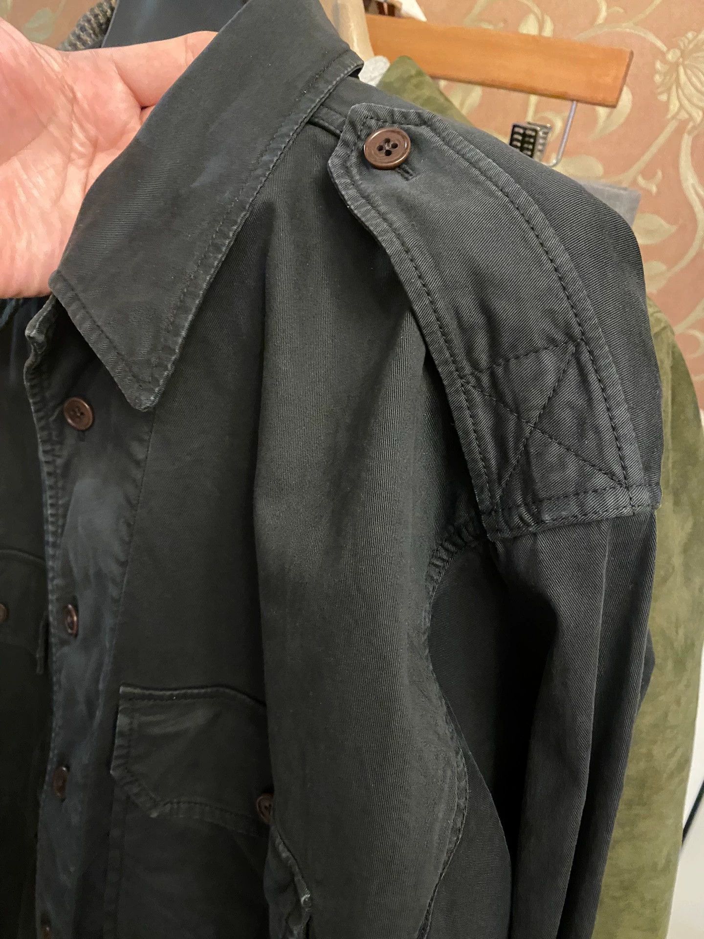 Ralph Lauren Black Button-Front Utility Jacket Size US M / EU 48-50 / 2 - 4 Thumbnail