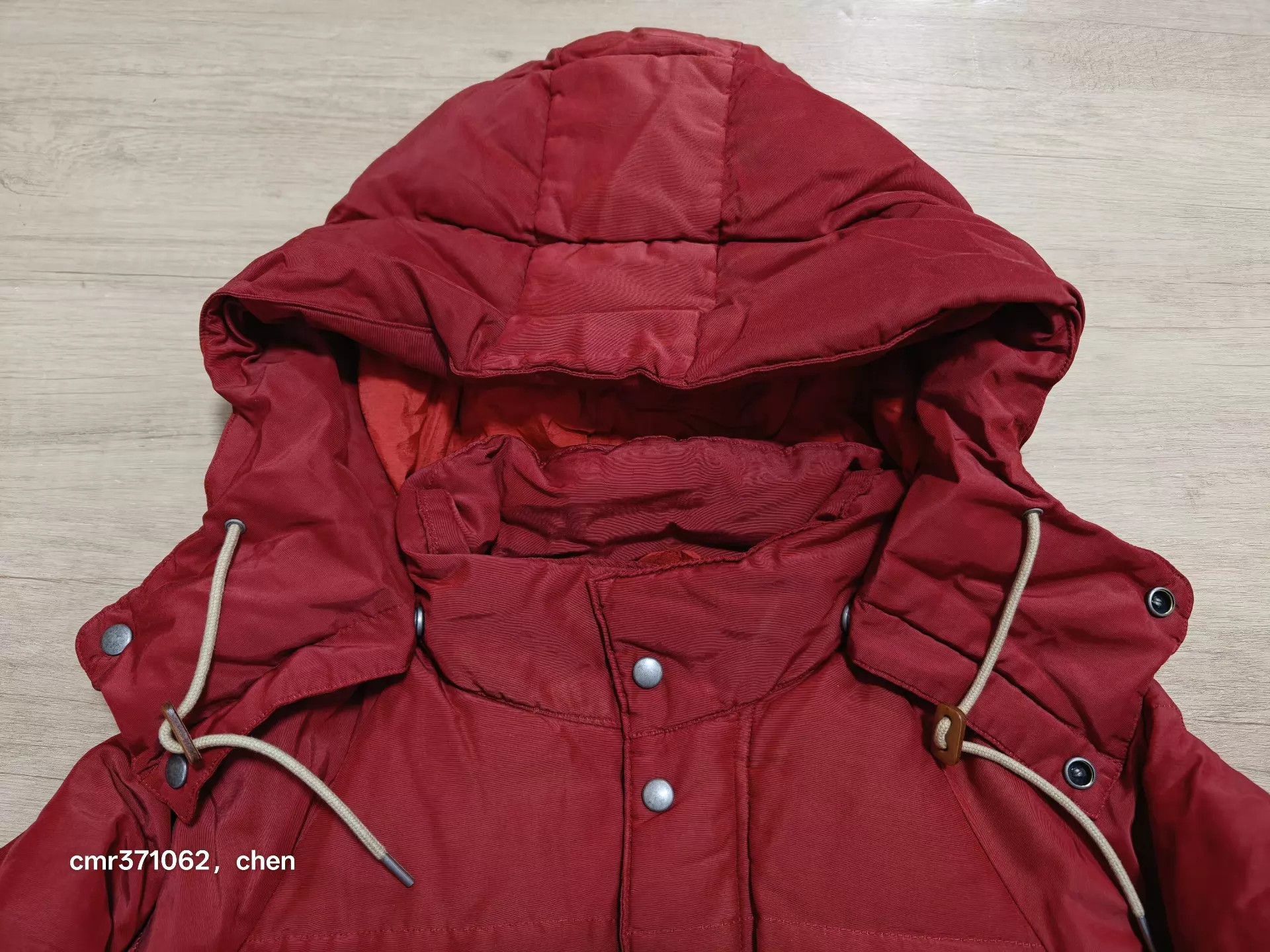 Visvim Red Puffer Jacket with Hood, Size S Size US S / EU 44-46 / 1 - 2 Thumbnail