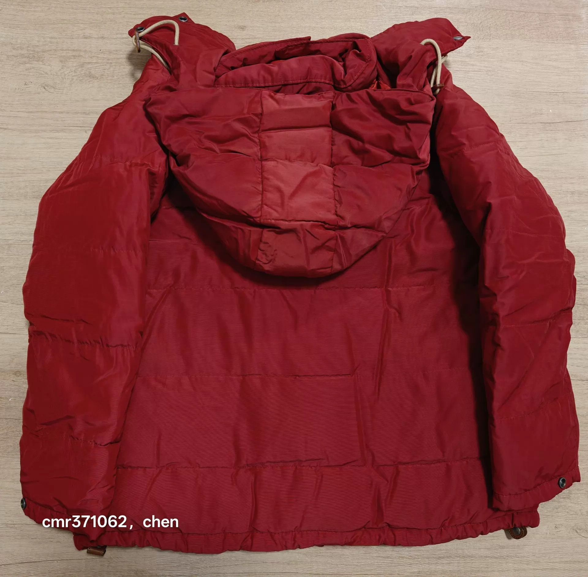 Visvim Red Puffer Jacket with Hood, Size S Size US S / EU 44-46 / 1 - 4 Thumbnail