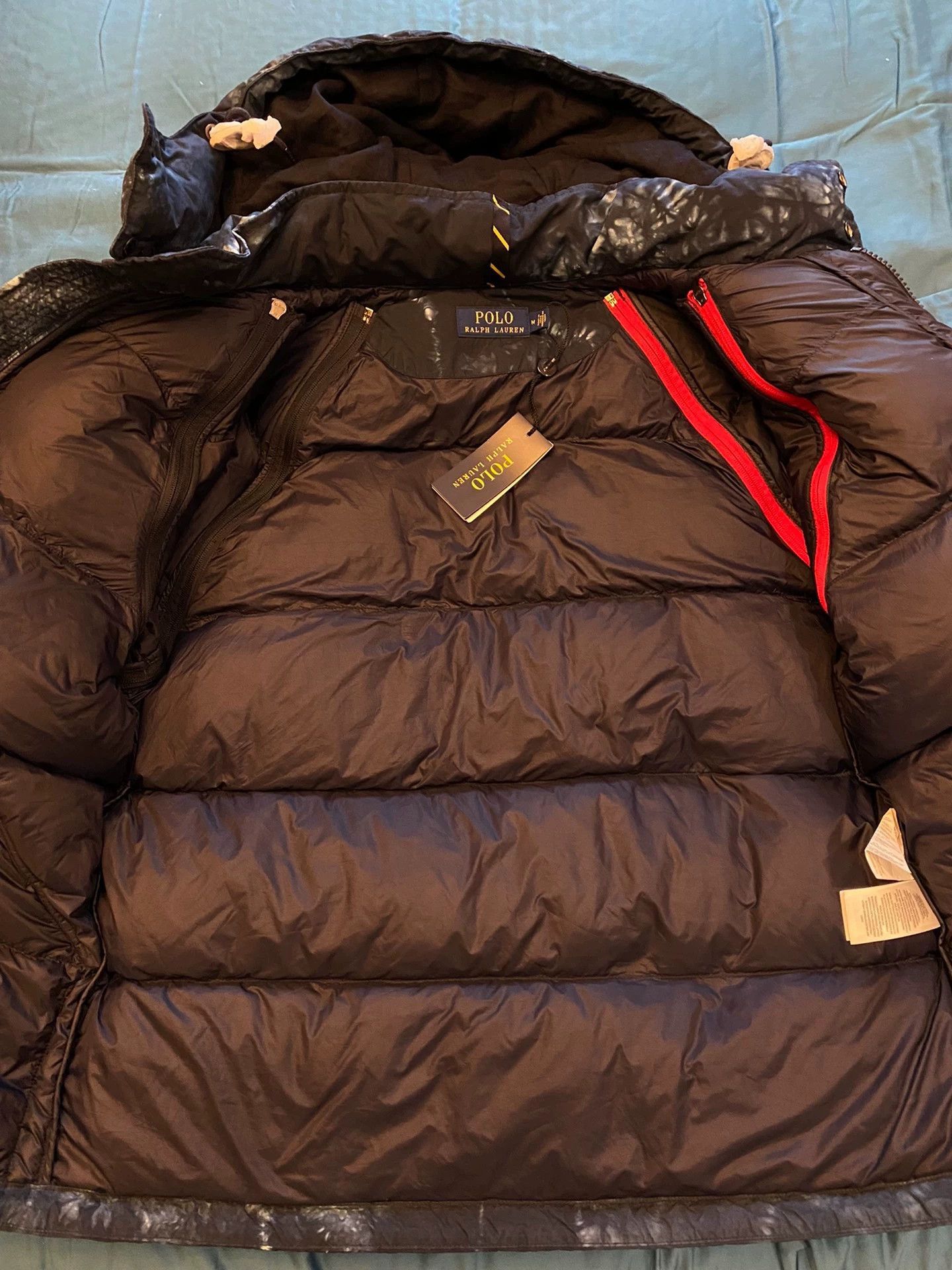 RRL Ralph Lauren Multi Colored Hooded Puffer Jacket Size M Size US M / EU 48-50 / 2 - 5 Thumbnail