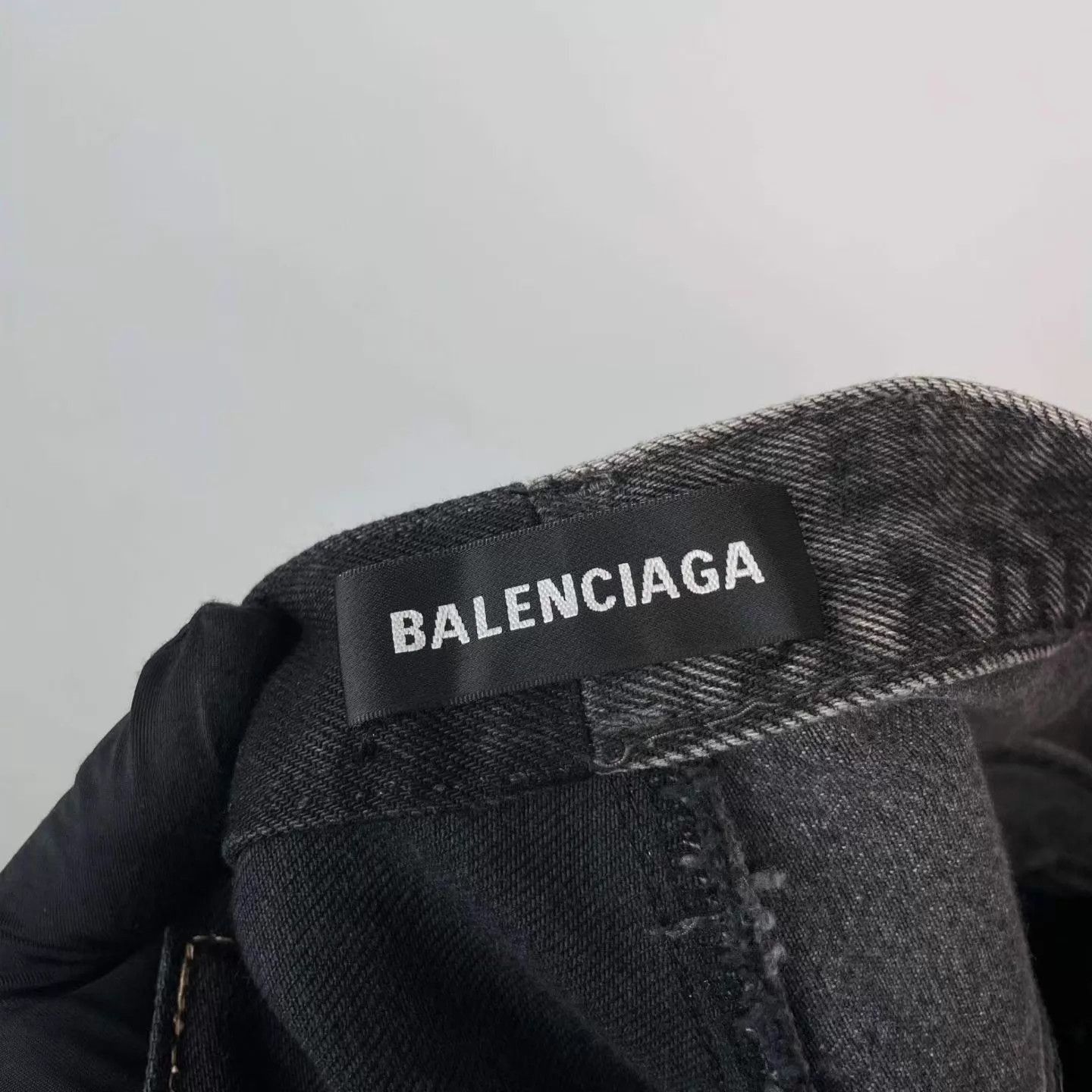 Balenciaga Black Two-Tone Denim Shorts Size 30 Size US 30 / EU 46 - 4 Thumbnail