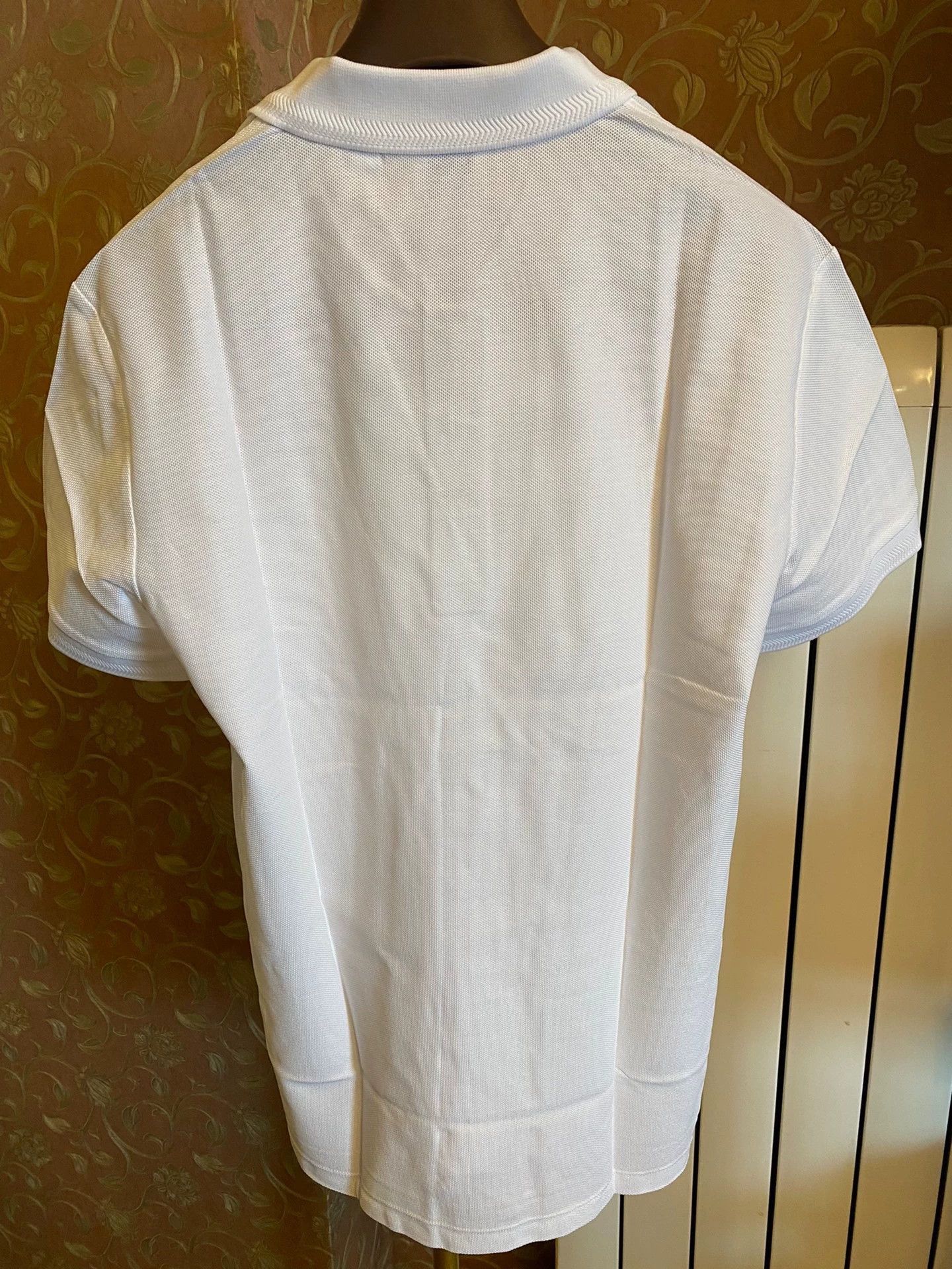 Burberry White Short-Sleeve Polo Shirt Size US L / EU 52-54 / 3 - 3 Thumbnail