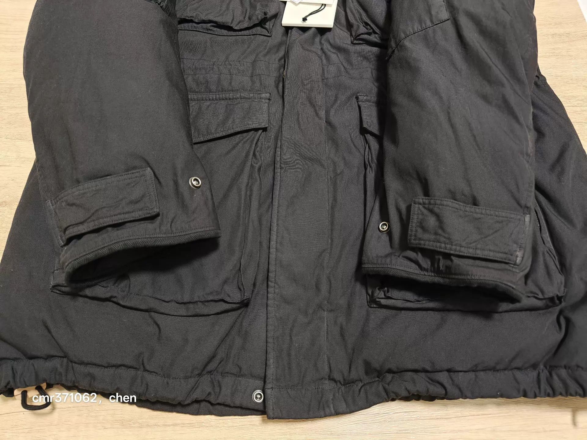 Visvim Black Hooded Parka with Multiple Pockets Size US L / EU 52-54 / 3 - 3 Thumbnail