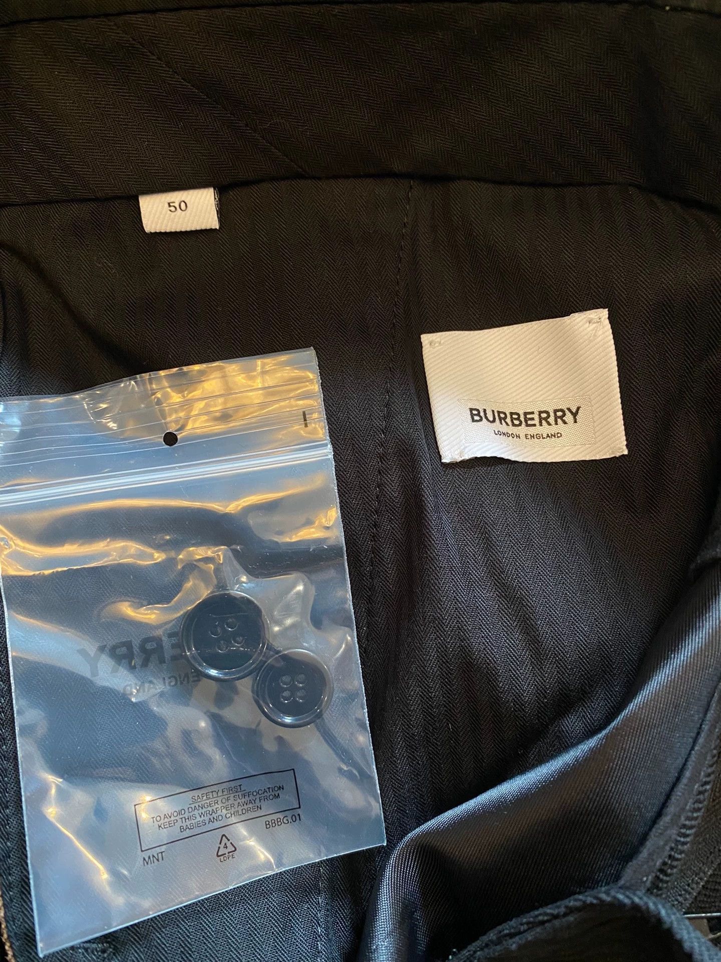 Burberry Black Tailored Casual Pants Size 34 Size US 34 / EU 50 - 7 Thumbnail