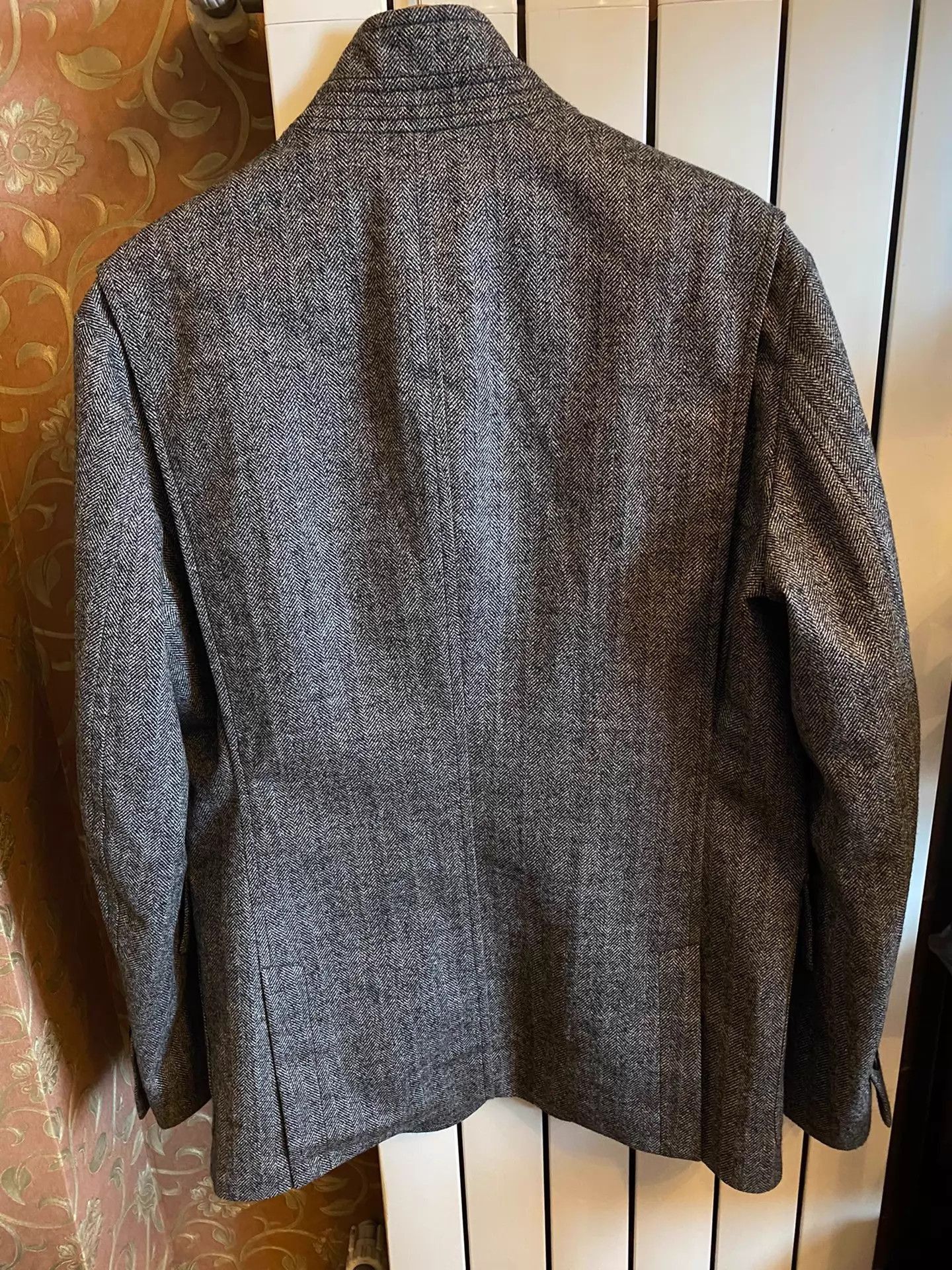 Tom Ford Black Herringbone Button-Front Jacket Size M Size US M / EU 48-50 / 2 - 2 Thumbnail