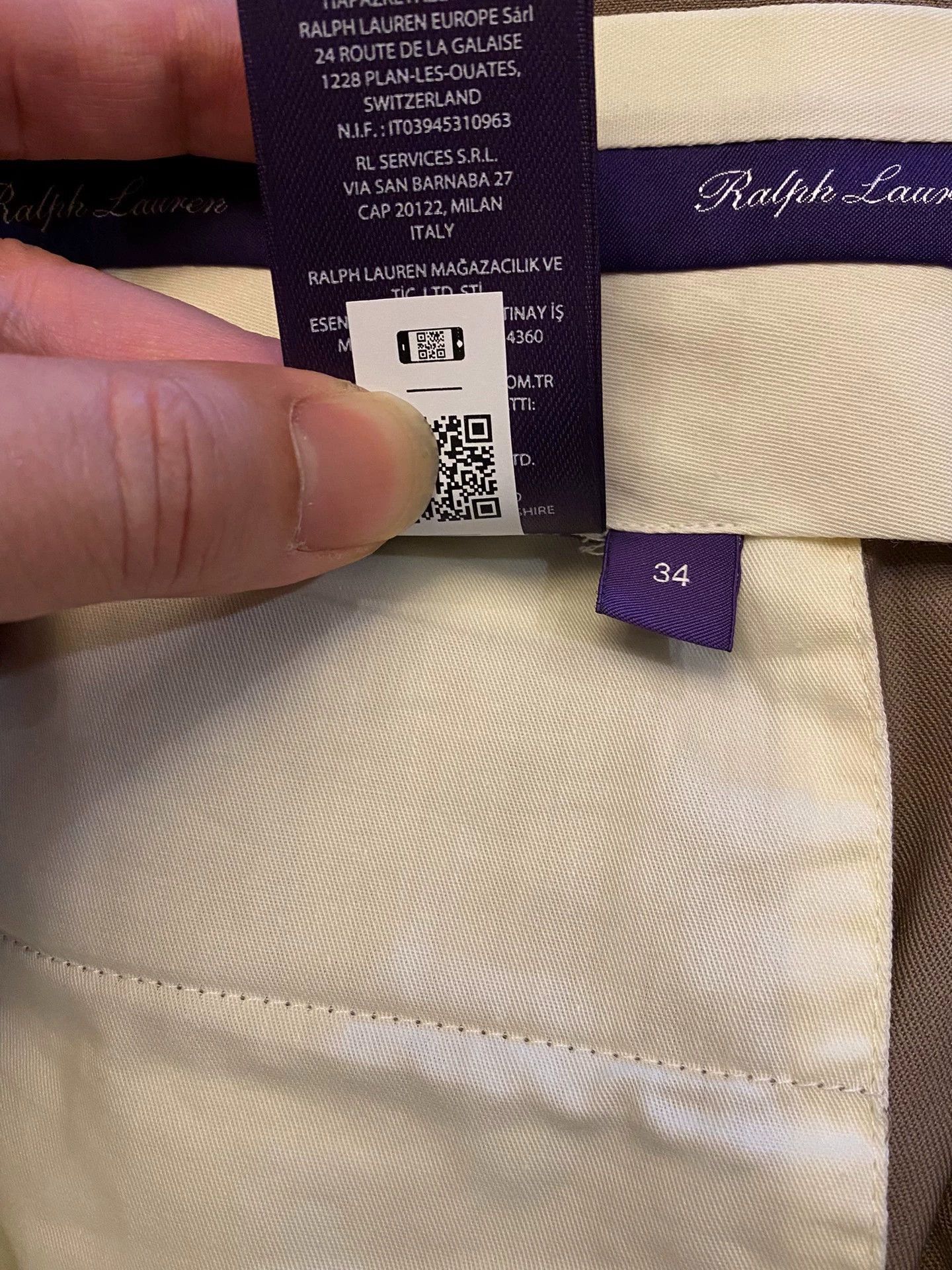 Ralph Lauren Beige Pleated Casual Pants Size 34 Size US 34 / EU 50 - 7 Thumbnail