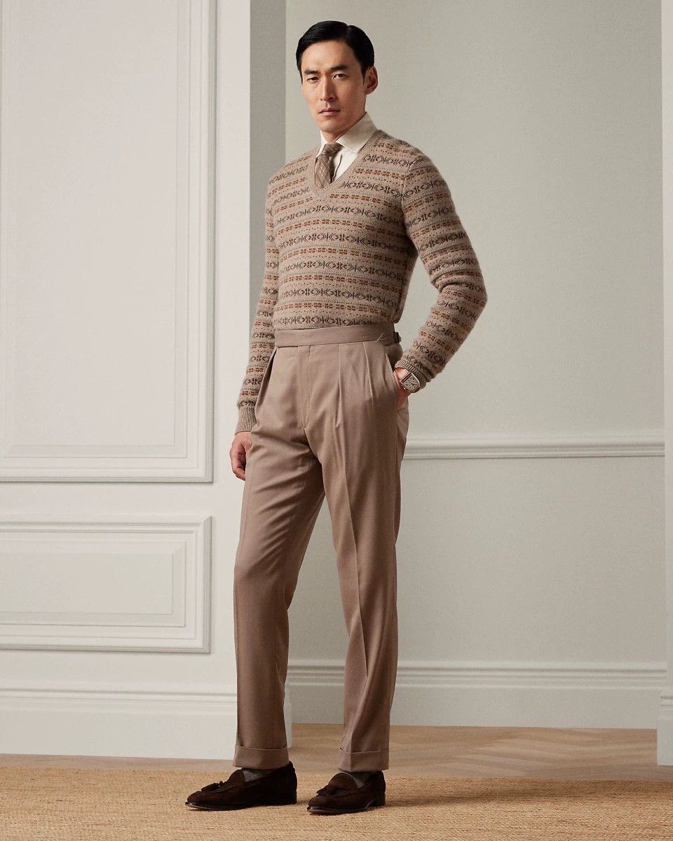 Ralph Lauren Beige Pleated Casual Pants Size 34 Size US 34 / EU 50 - 3 Thumbnail