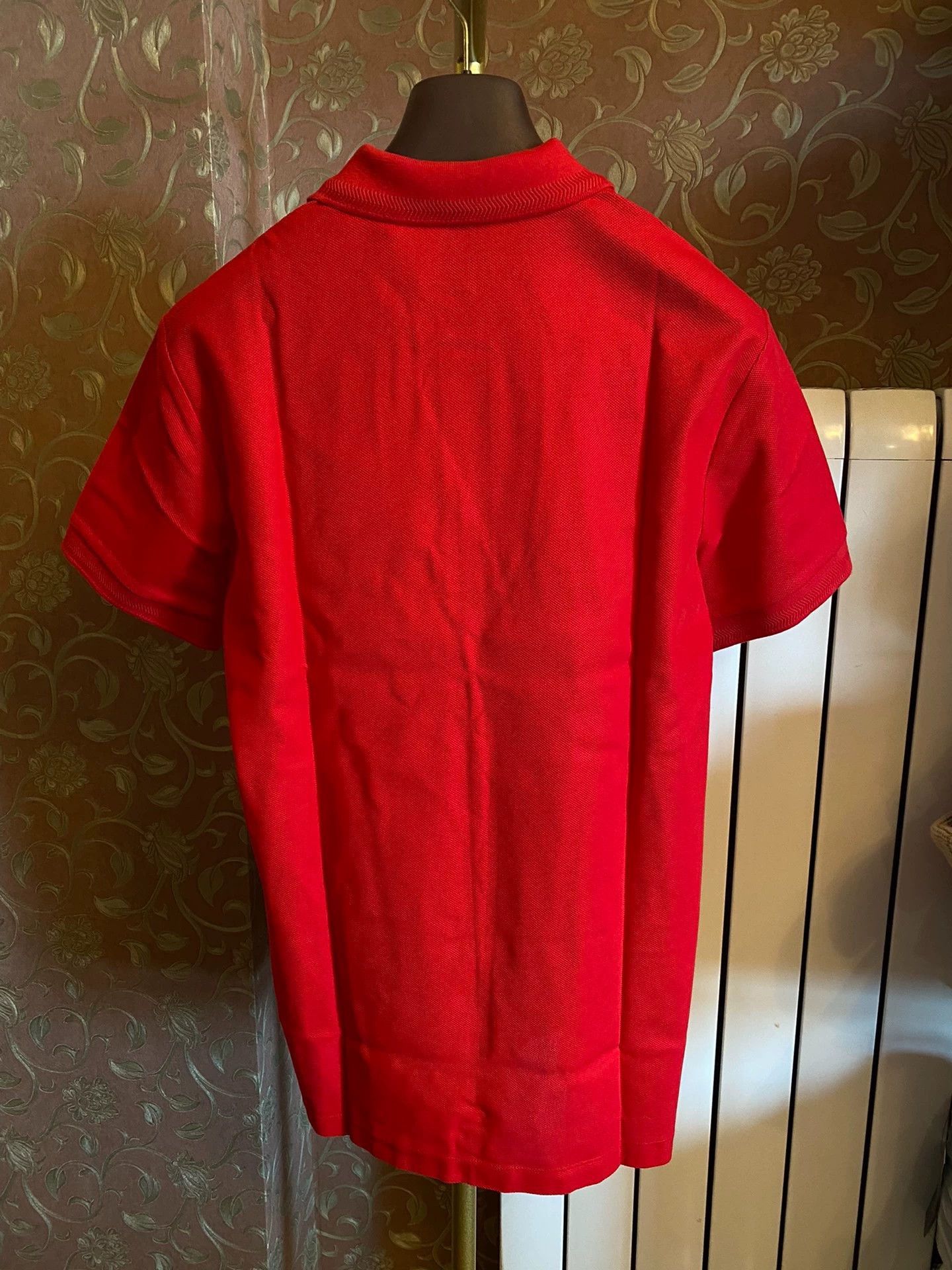 Burberry Red Short Sleeve Polo Shirt Size L Size US L / EU 52-54 / 3 - 4 Thumbnail