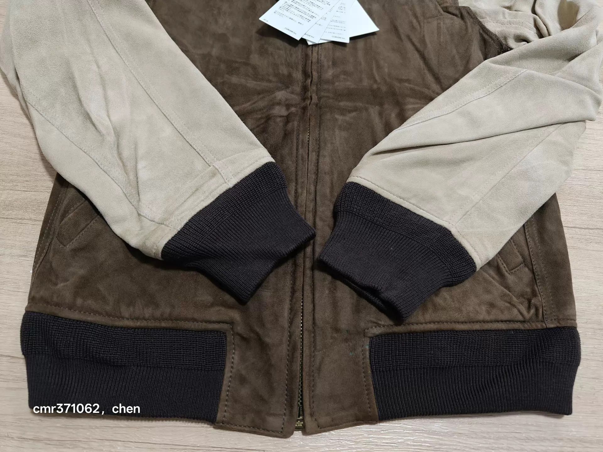 Visvim Green Two-Tone Suede Bomber Jacket Size S Size US S / EU 44-46 / 1 - 4 Thumbnail