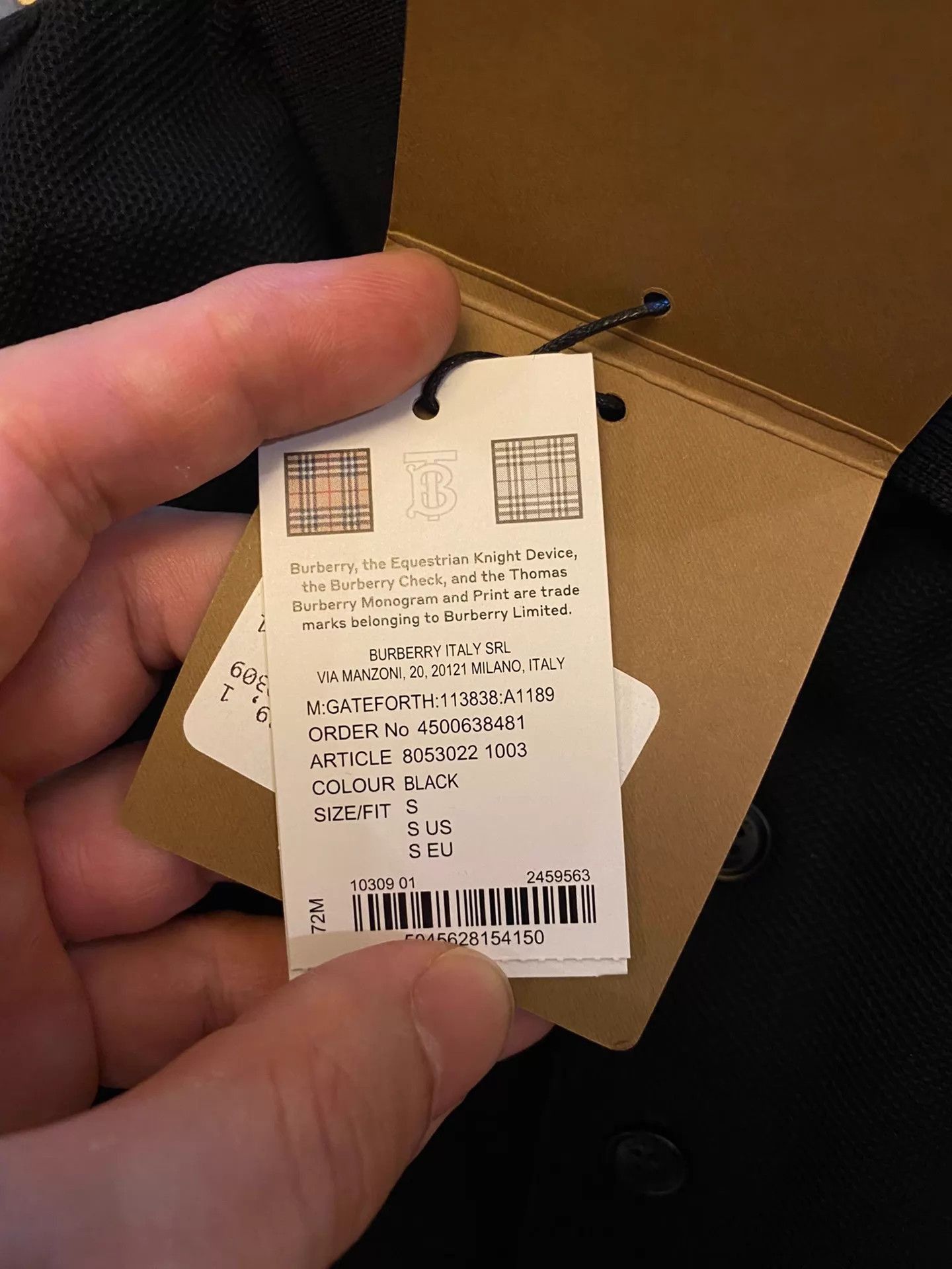 Burberry Black Short-Sleeve Polo Shirt Size US S / EU 44-46 / 1 - 5 Thumbnail
