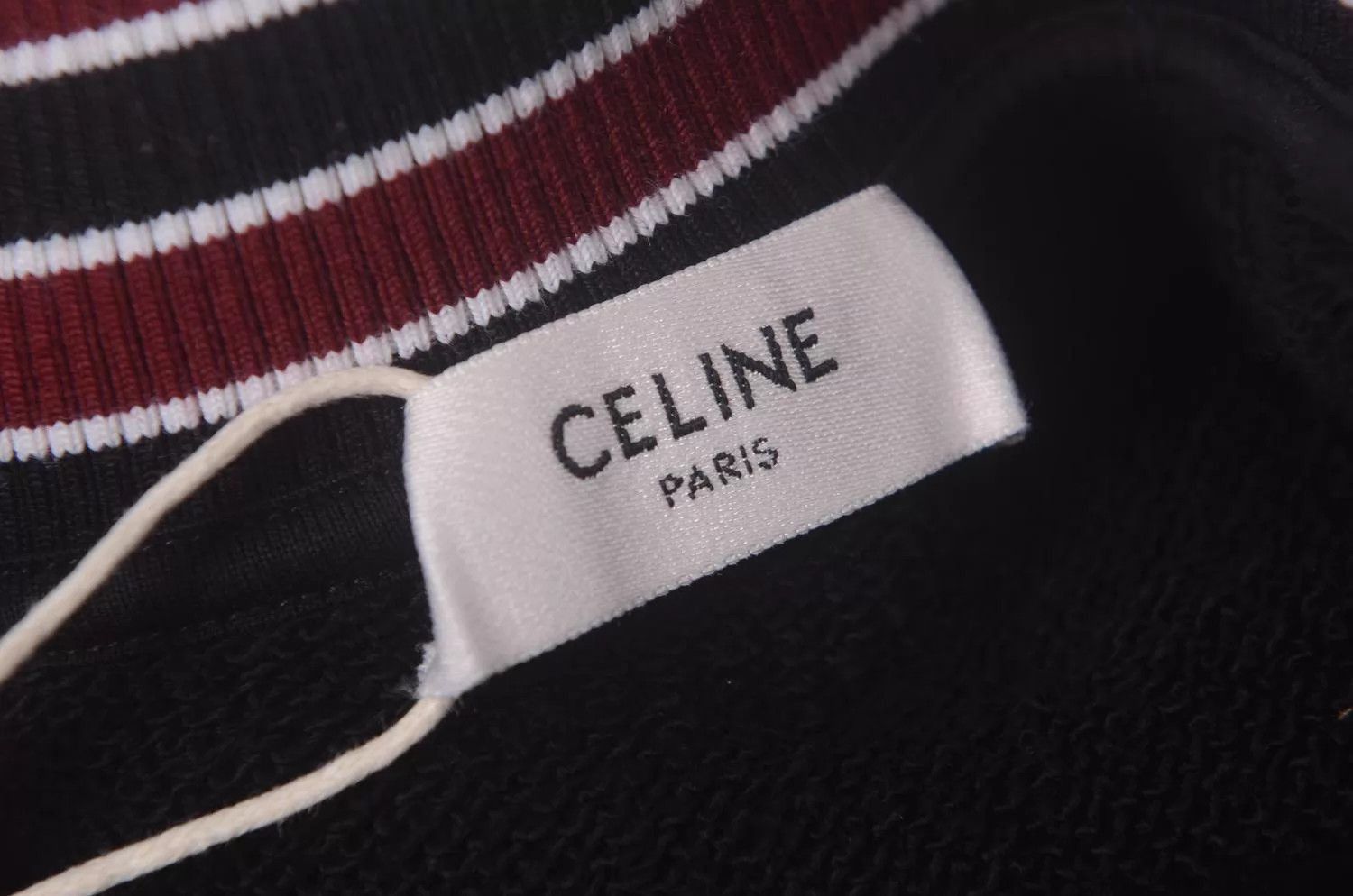 Celine Black Letterman Jacket with Ribbed Trim Size US L / EU 52-54 / 3 - 5 Thumbnail