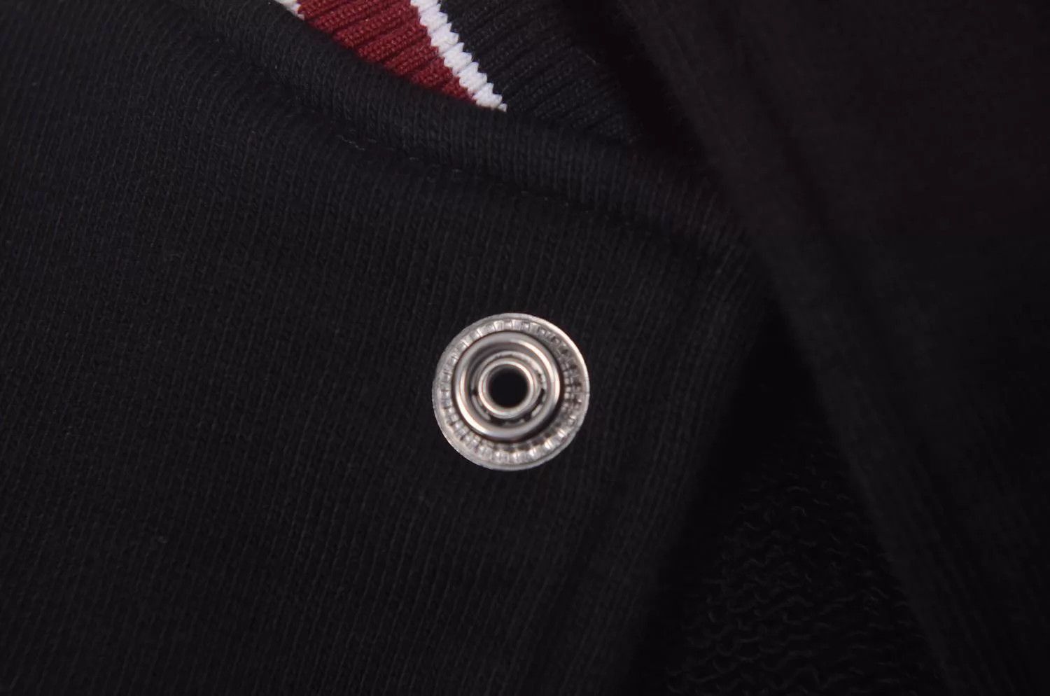 Celine Black Letterman Jacket with Ribbed Trim Size US L / EU 52-54 / 3 - 4 Thumbnail