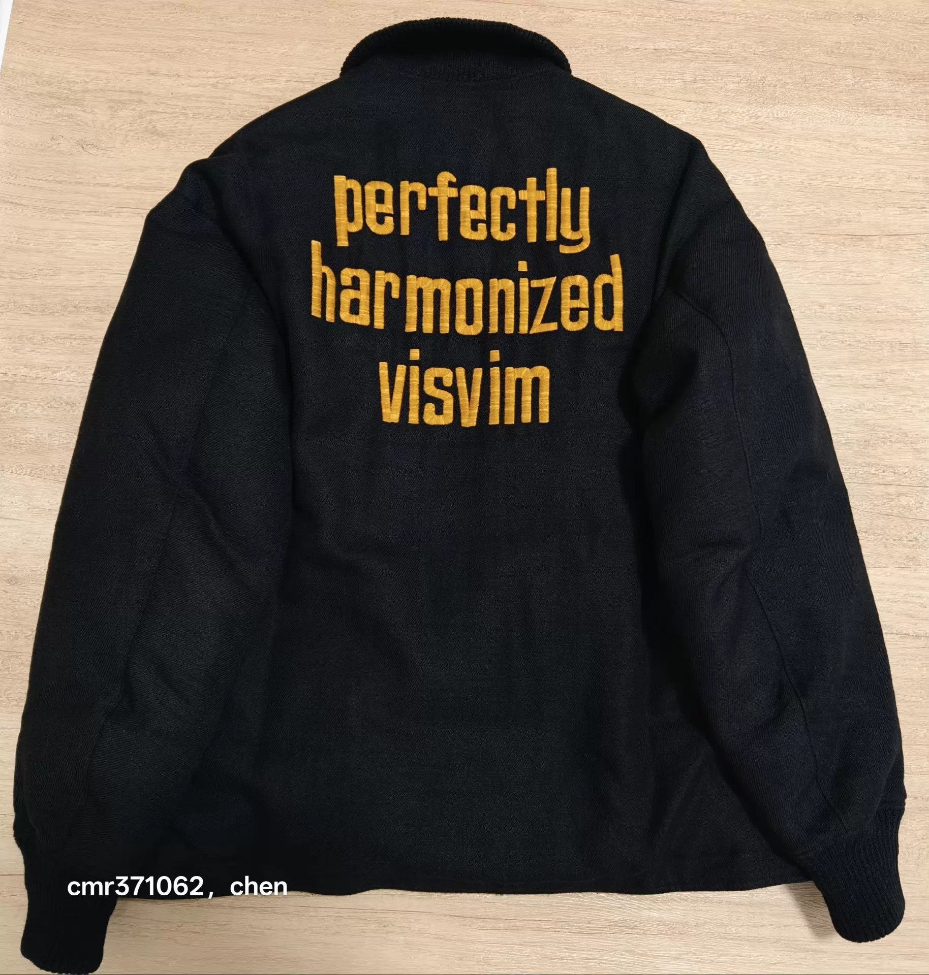 Visvim Black 'PEERLESS' Embroidered Bomber Jacket Size US L / EU 52-54 / 3 - 7 Thumbnail