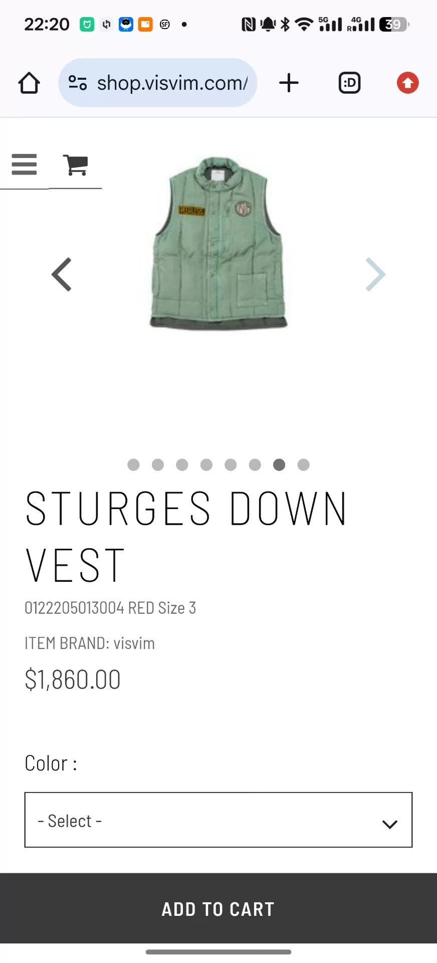 Visvim Green Quilted Puffer Vest Size US L / EU 52-54 / 3 - 8 Thumbnail