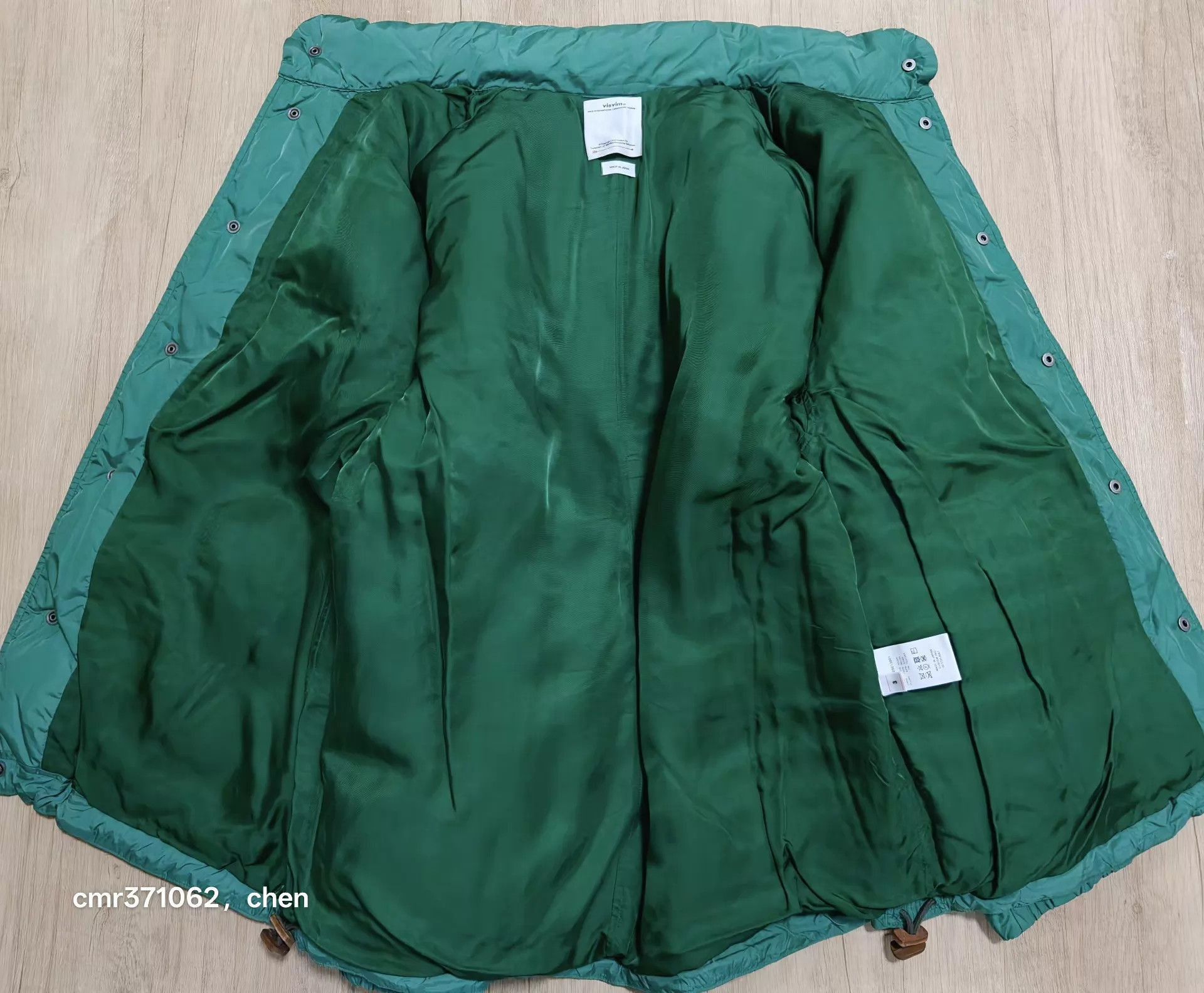 Visvim Green Puffer Jacket with Pockets, Size L Size US L / EU 52-54 / 3 - 4 Thumbnail