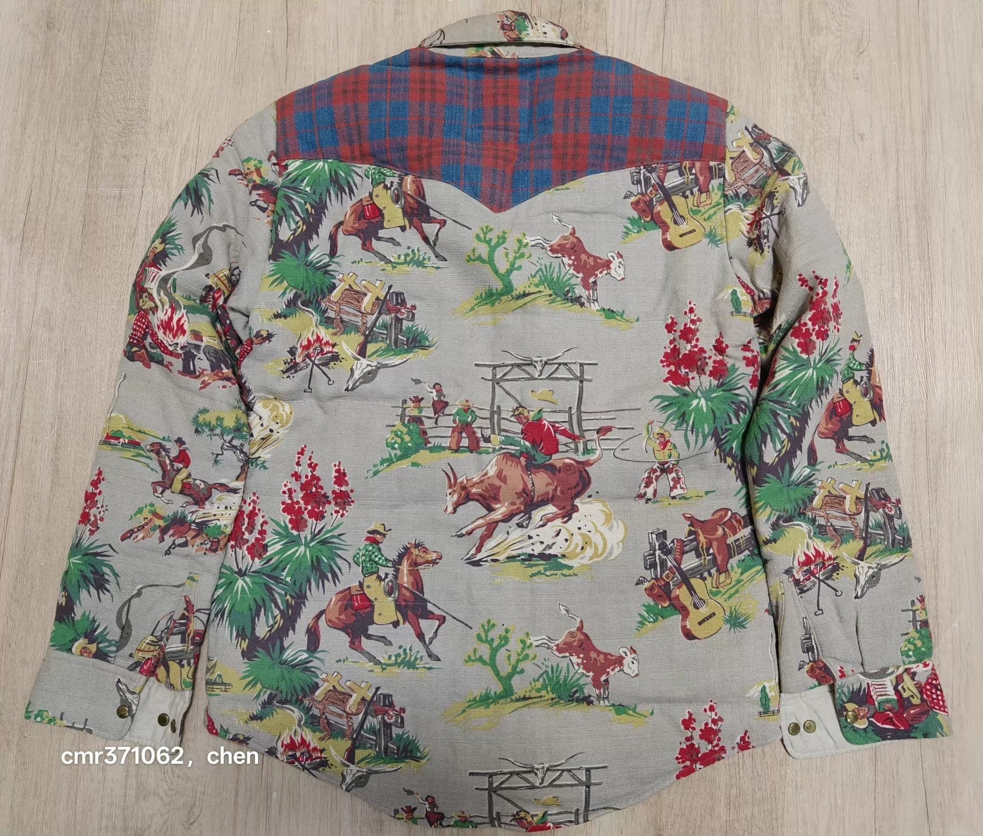 Visvim Multi-Print Long Sleeve Button-Up Shirt Size US M / EU 48-50 / 2 - 8 Thumbnail