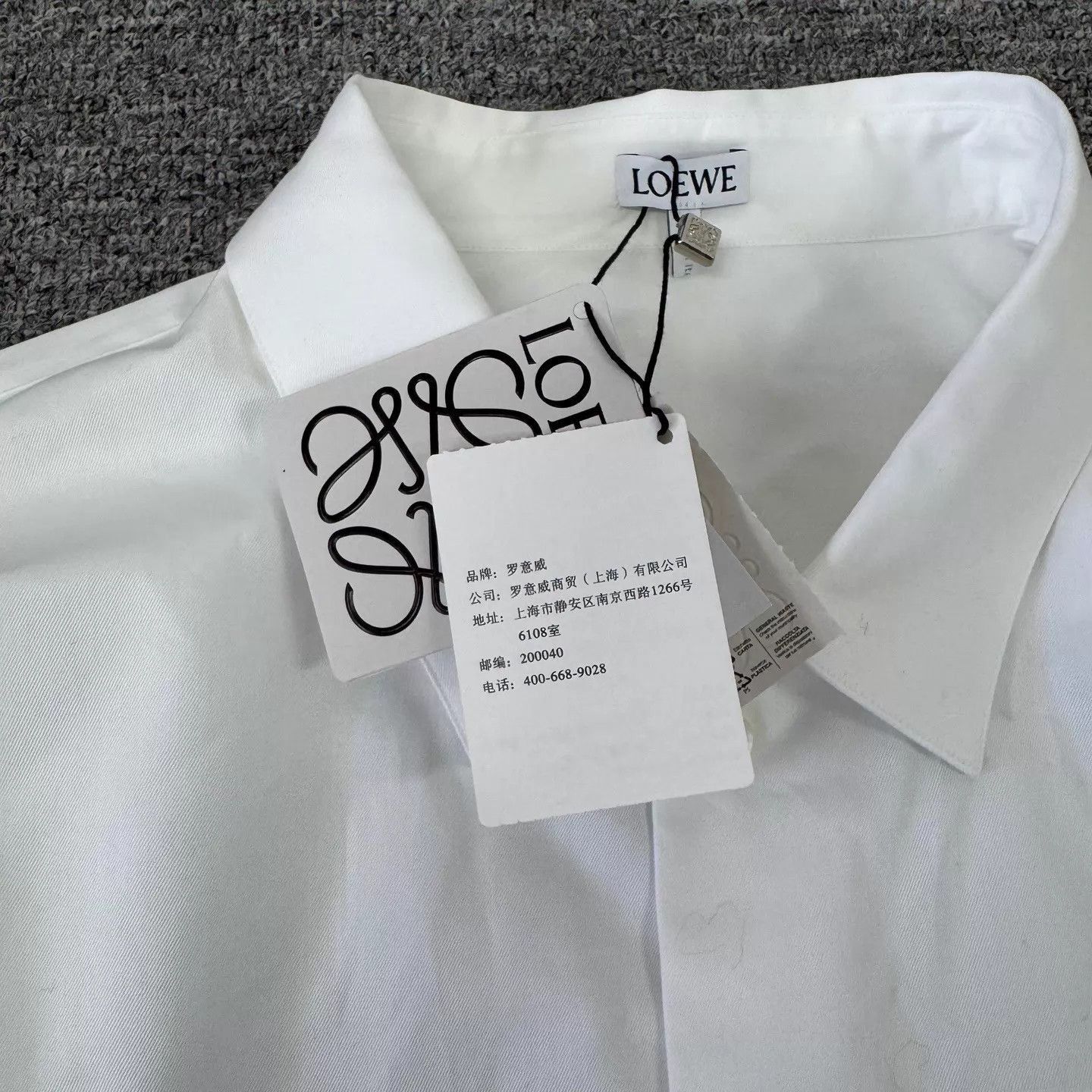 Loewe White Long Sleeve Button-Up Shirt Size US XS / EU 42 / 0 - 4 Thumbnail