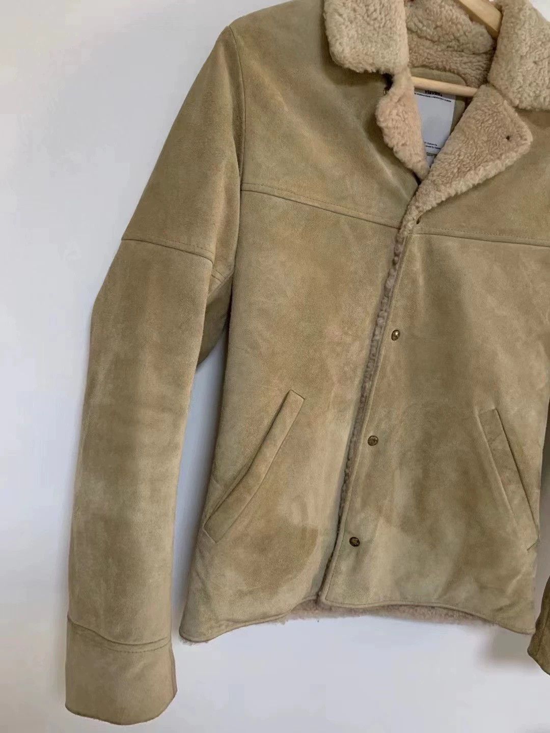 Visvim Brown Shearling Collar Leather Jacket - Size S Size US S / EU 44-46 / 1 - 3 Thumbnail