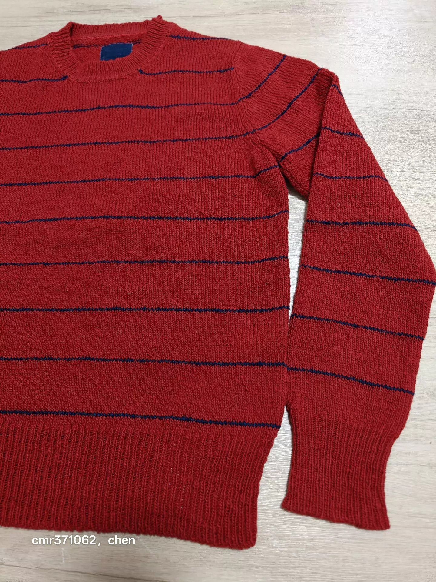 Visvim Red Striped Long Sleeve Knit Sweater Size US S / EU 44-46 / 1 - 3 Thumbnail