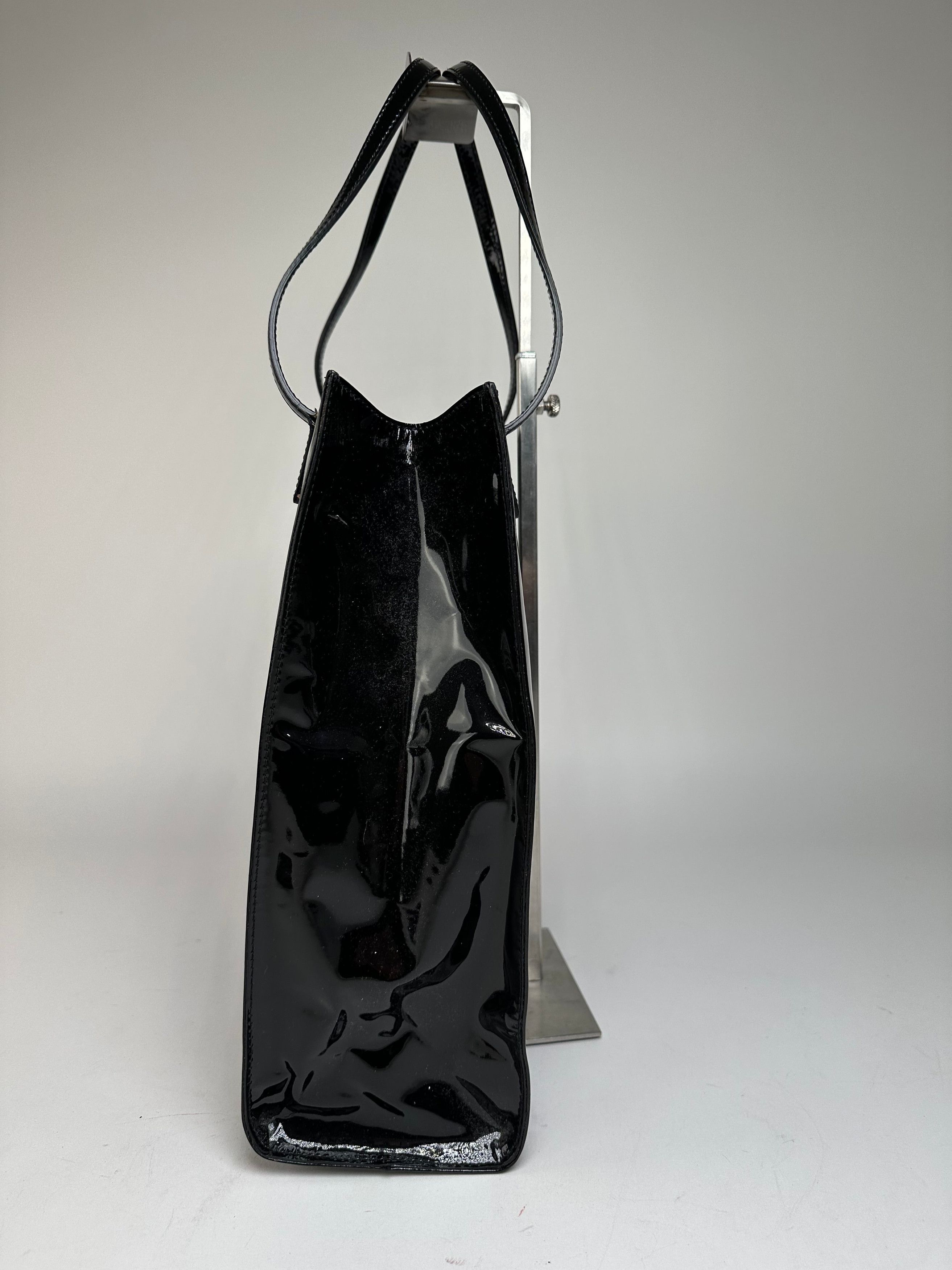 Emilio Pucci Vintage Patent Leather Tote Bag Black New With Tags Size ONE SIZE - 6 Thumbnail