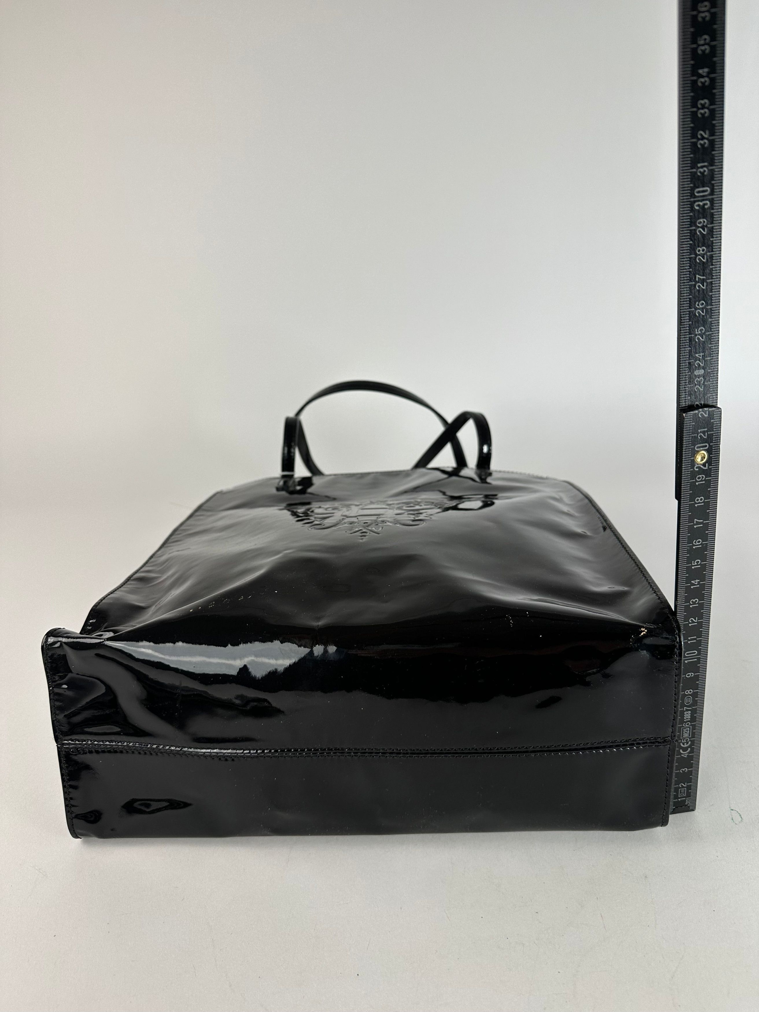 Emilio Pucci Vintage Patent Leather Tote Bag Black New With Tags Size ONE SIZE - 13 Thumbnail