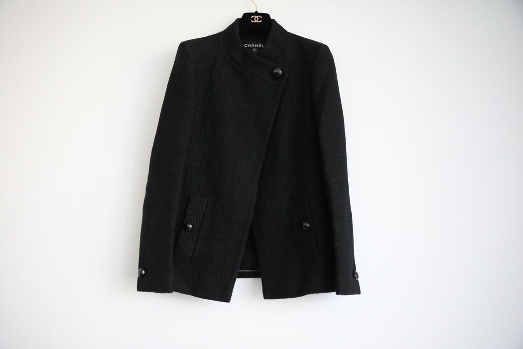 Chanel Chanel 15P Black Tweed Blazer | Grailed