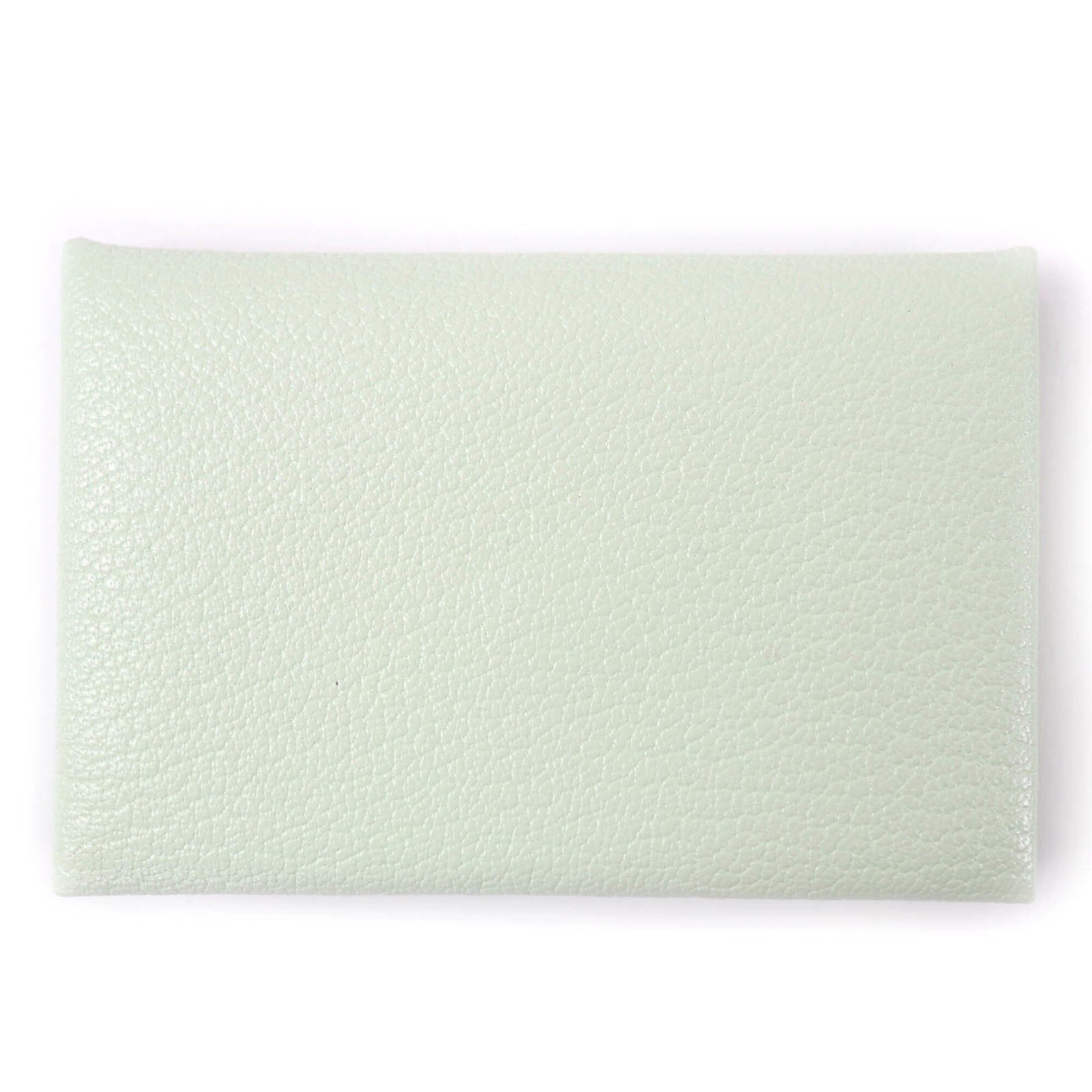 Hermes HERMES Calvi Chevre Vert Fizz Mint Pass Case/Business Card Holder/Card Case, B Stamp, Made in France, Women's Size ONE SIZE - 2 Thumbnail