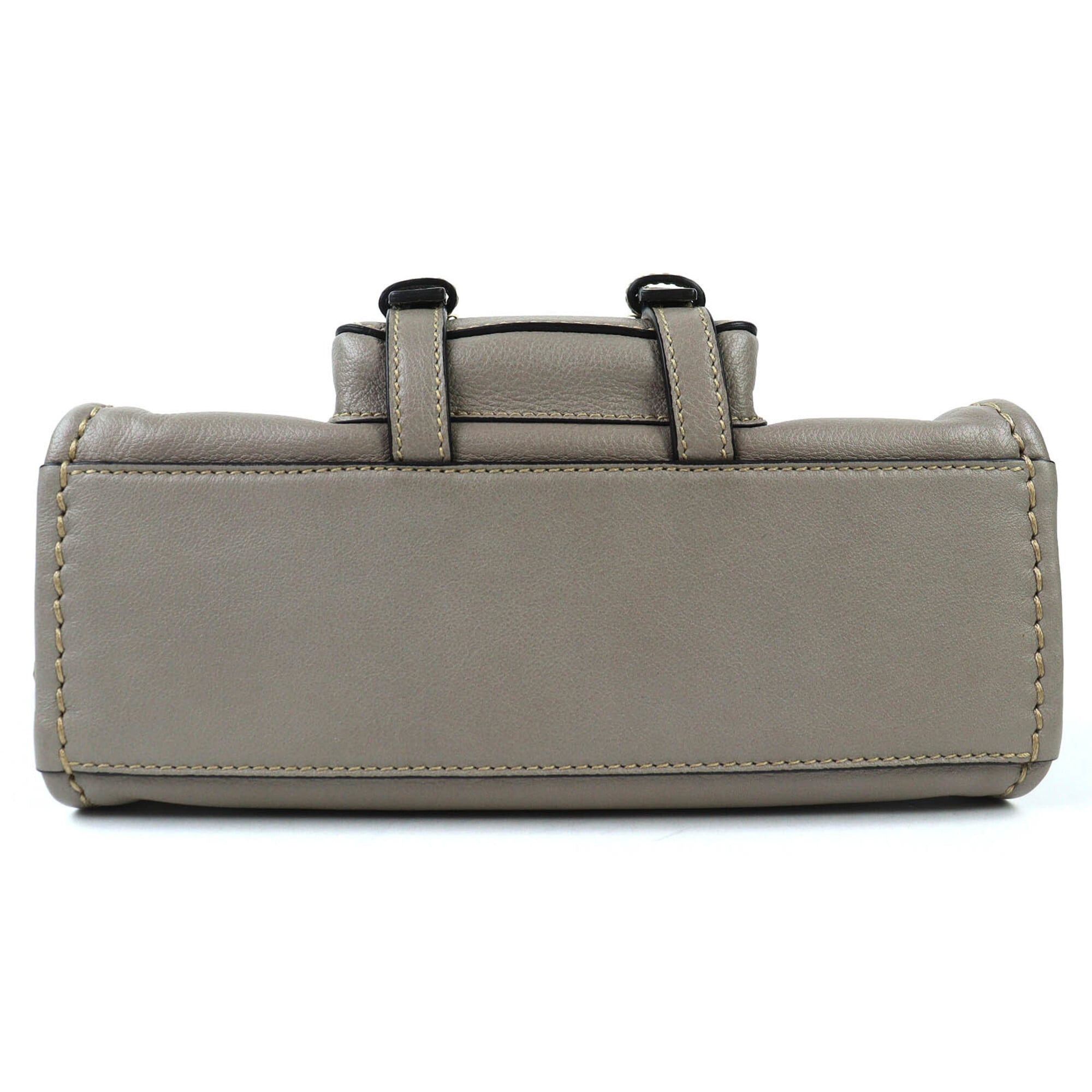 Chloe Chloé Chloe CHC21WS451F43053 EDITH MINI BAG Leather 2-Way Handbag/Shoulder Bag Cashmere Grey Comes with Dust Made in Italy Women's Size ONE SIZE - 5 Thumbnail
