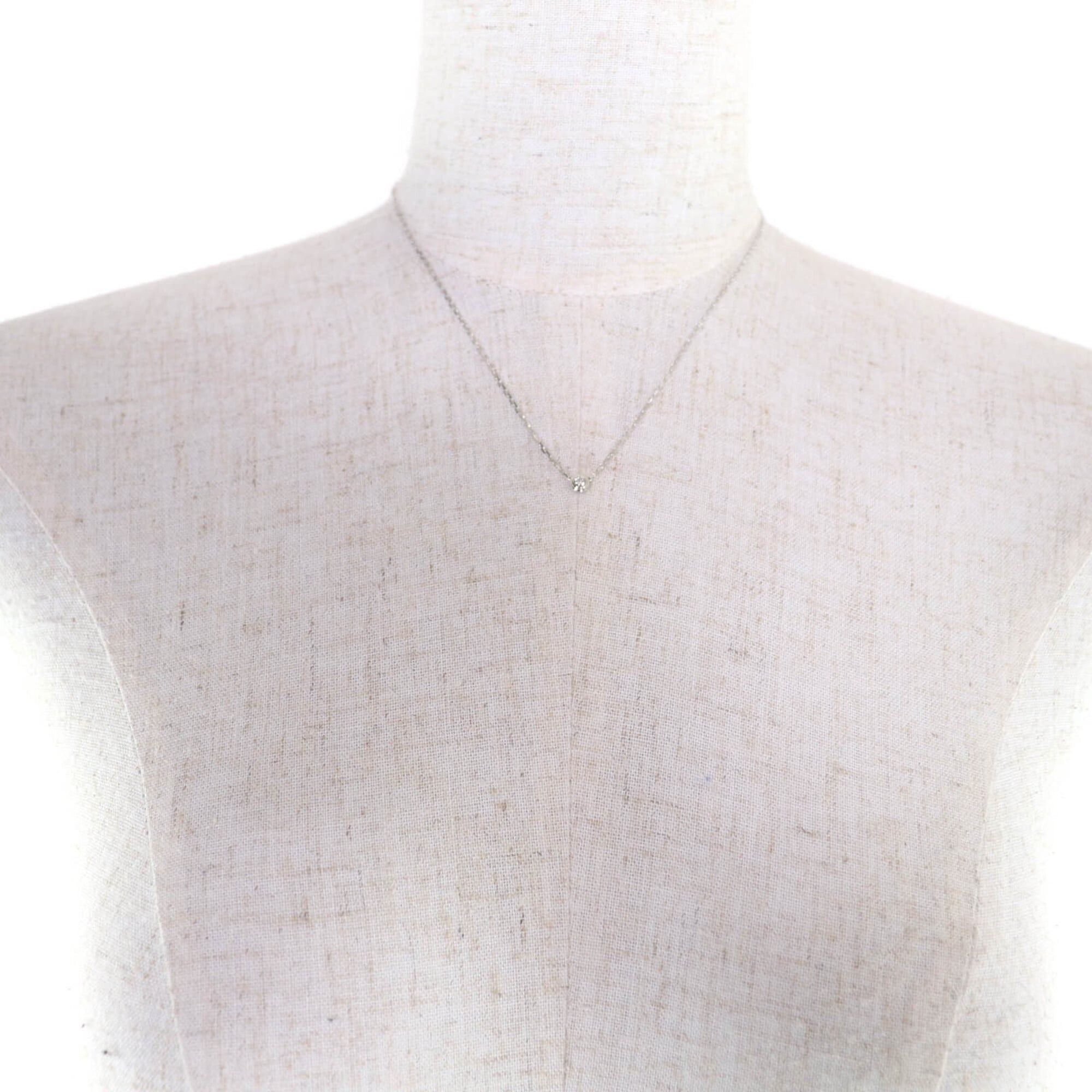 Cartier Cartier B7215900 Damour SM 750 (WG) 136EYV Approx. 0.09ct 1P Diamond Necklace Silver Total Weight 2.93g Women's Size ONE SIZE - 3 Thumbnail