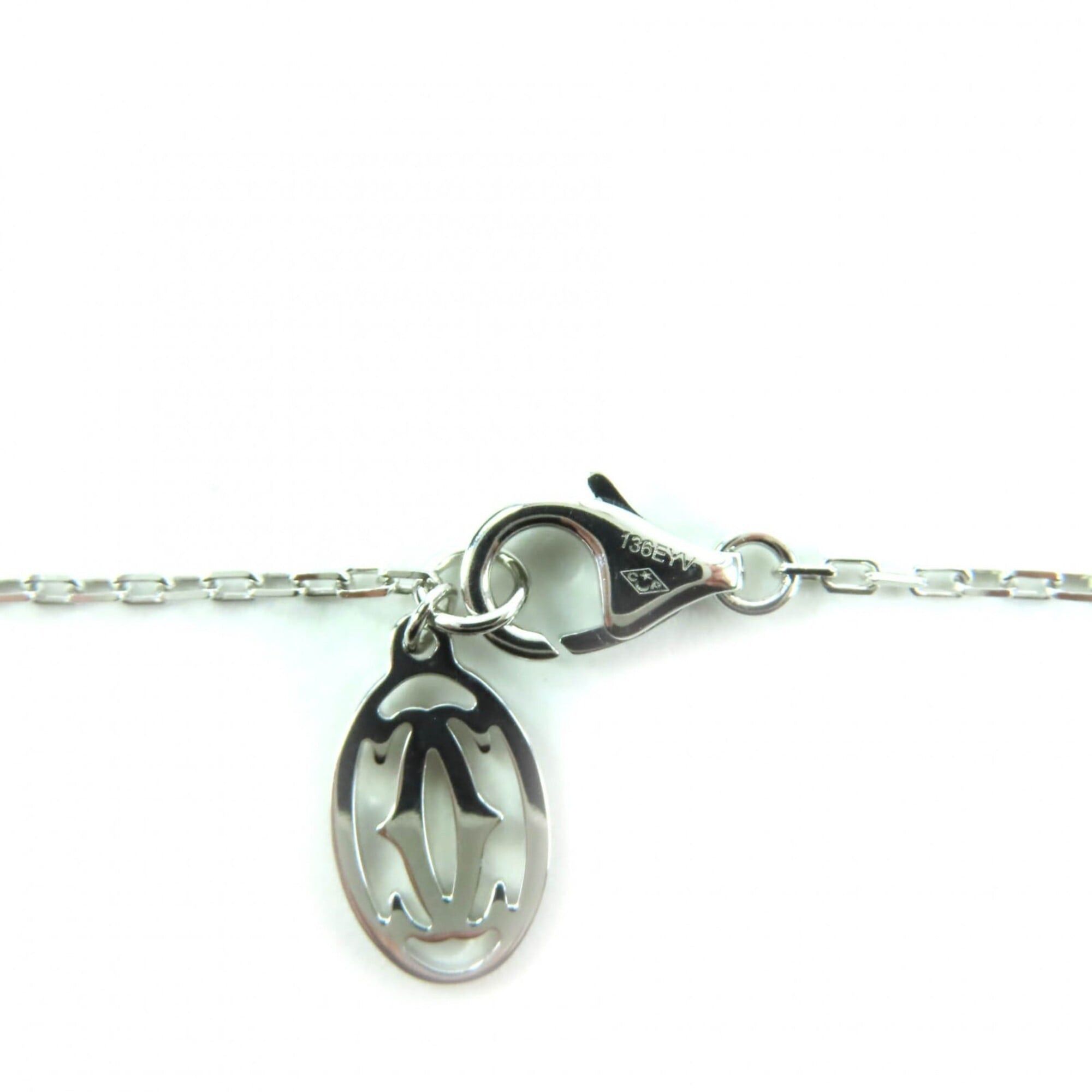 Cartier Cartier B7215900 Damour SM 750 (WG) 136EYV Approx. 0.09ct 1P Diamond Necklace Silver Total Weight 2.93g Women's Size ONE SIZE - 7 Thumbnail