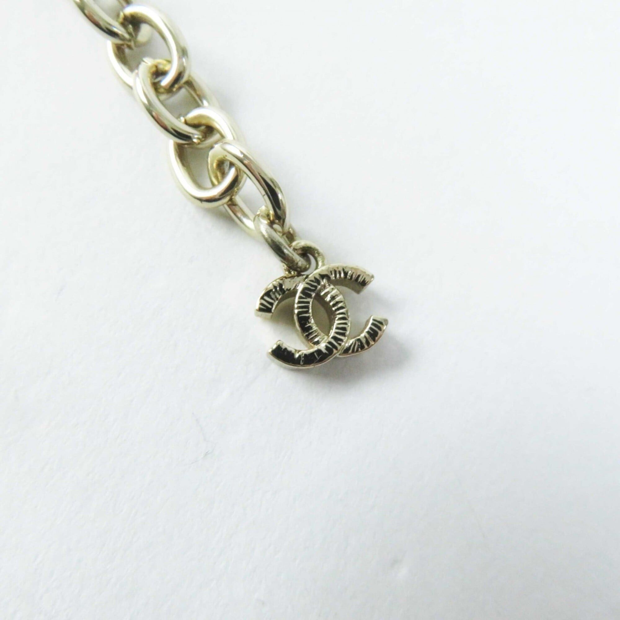 Chanel CHANEL Y22X MADEMOISELLE Rhinestone Coco Mark Necklace Pendant Gold with Box for Women Size ONE SIZE - 8 Thumbnail