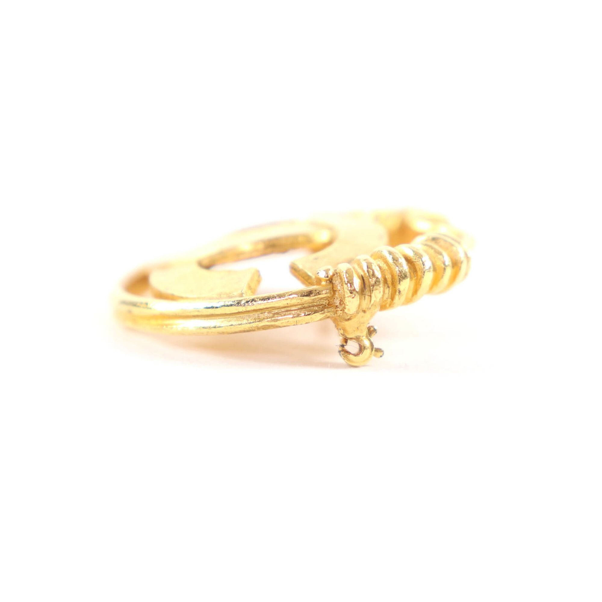 Chanel CHANEL Vintage 94P Coco Mark Coil Brooch, Gold, with Box, Made in France, Women's. Size ONE SIZE - 4 Thumbnail