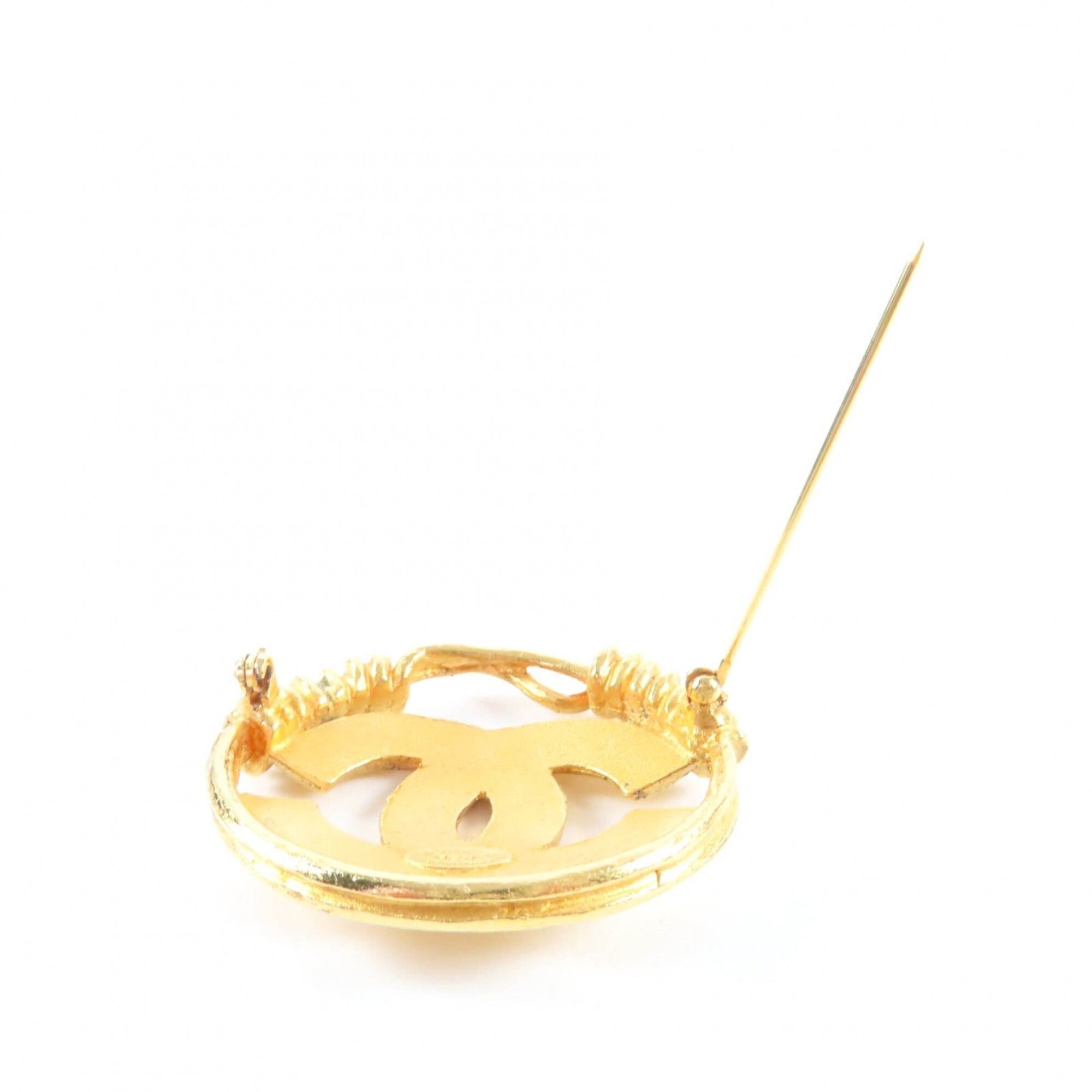 Chanel CHANEL Vintage 94P Coco Mark Coil Brooch, Gold, with Box, Made in France, Women's. Size ONE SIZE - 6 Thumbnail