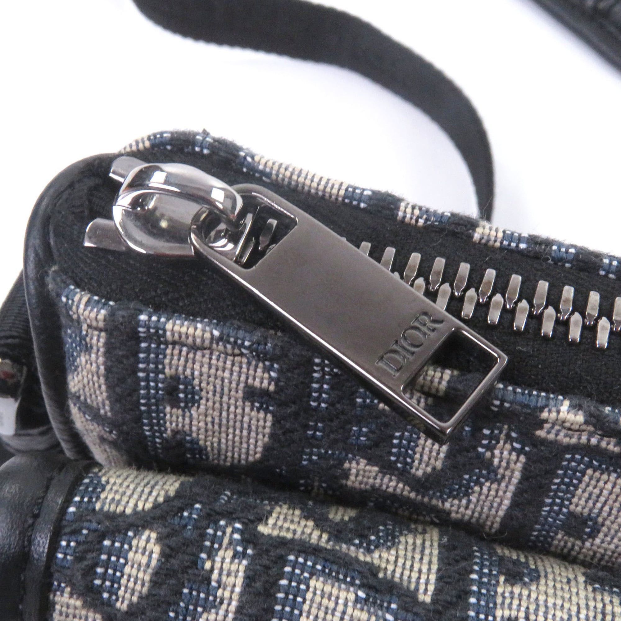 Christian Dior Monsieur DIOR Homme 2ESWS006YKY Canvas Leather Dior 8 Buckle Oblique Pattern Shoulder Bag Beige Made in Italy Men's Size ONE SIZE - 9 Thumbnail