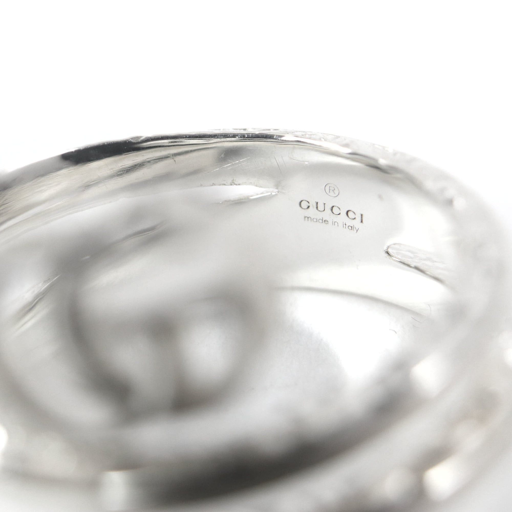 Gucci GUCCI 770719 Double G Key Motif Ring, AG925 Sterling Silver, 18k Gold, Made in Italy, Weight 8.36g, Men's Size ONE SIZE - 5 Thumbnail
