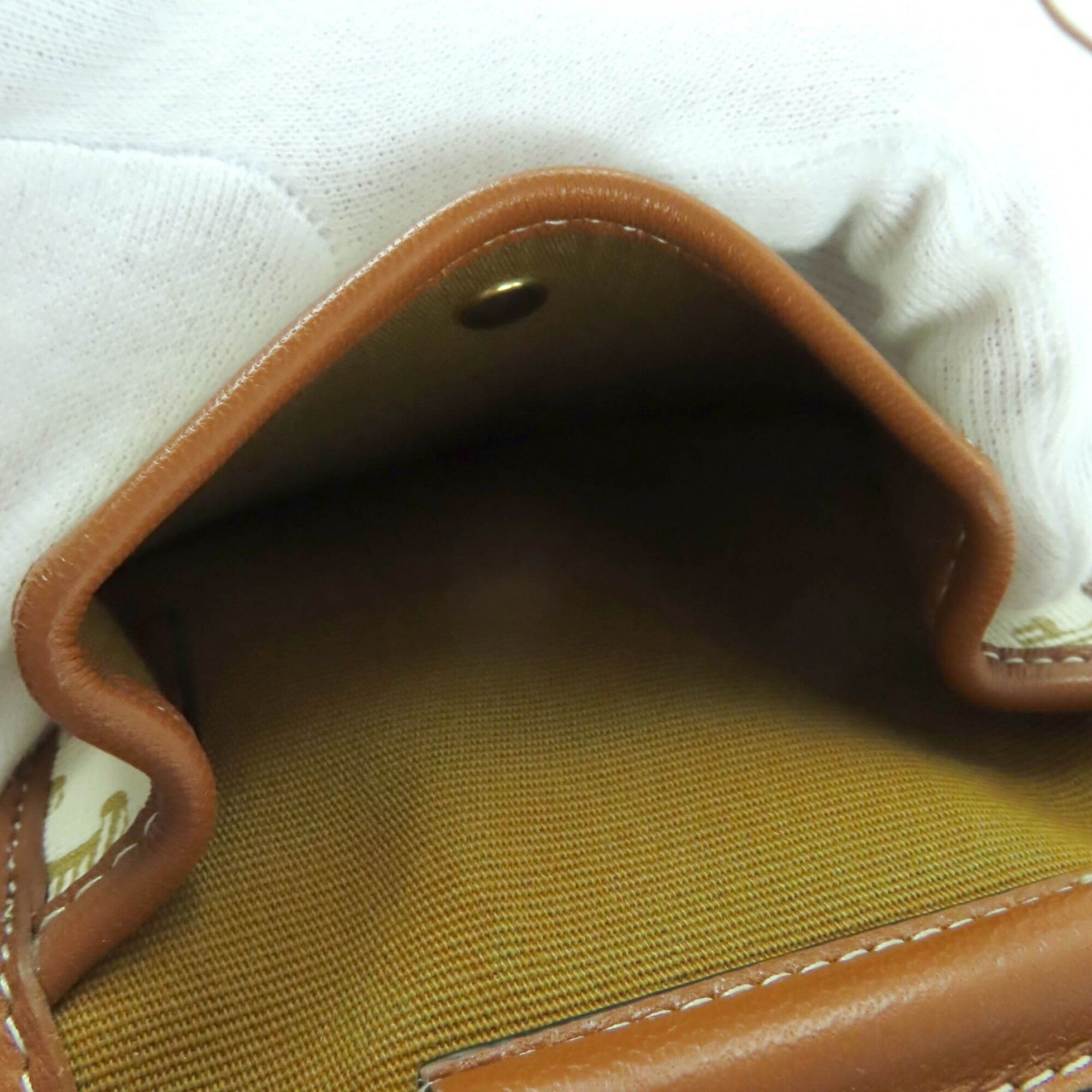 Celine CELINE Triomphe logo leather wallet with strap, available in white and brown. Made Italy. Women's wallet/coin purse. Size ONE SIZE - 5 Thumbnail