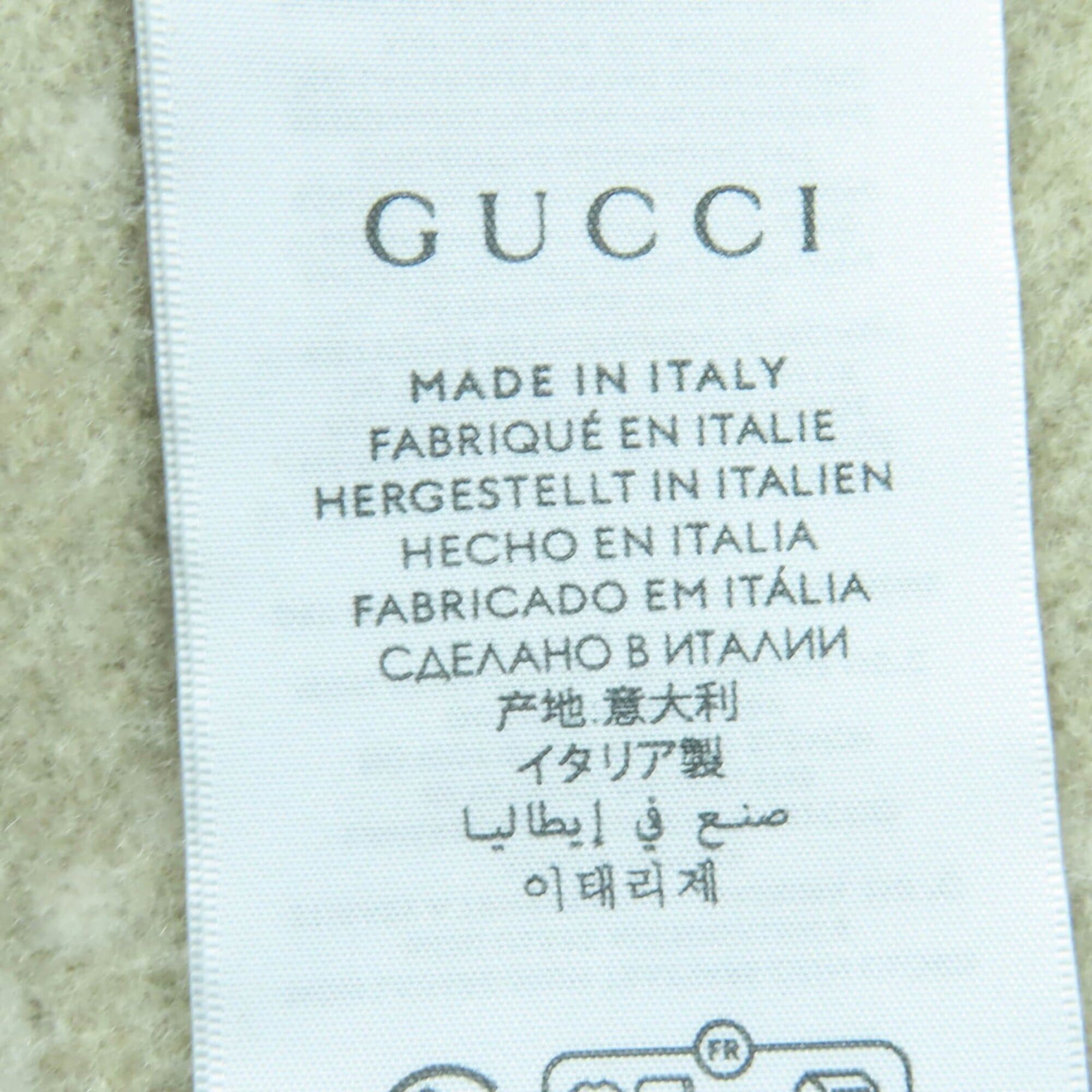 Gucci GUCCI 812317 100% Cashmere GG Pattern Scarf, Current Model, Beige, 45 x 190cm, with Box, Made in Italy, Authentic, Women's. Size ONE SIZE - 10 Thumbnail