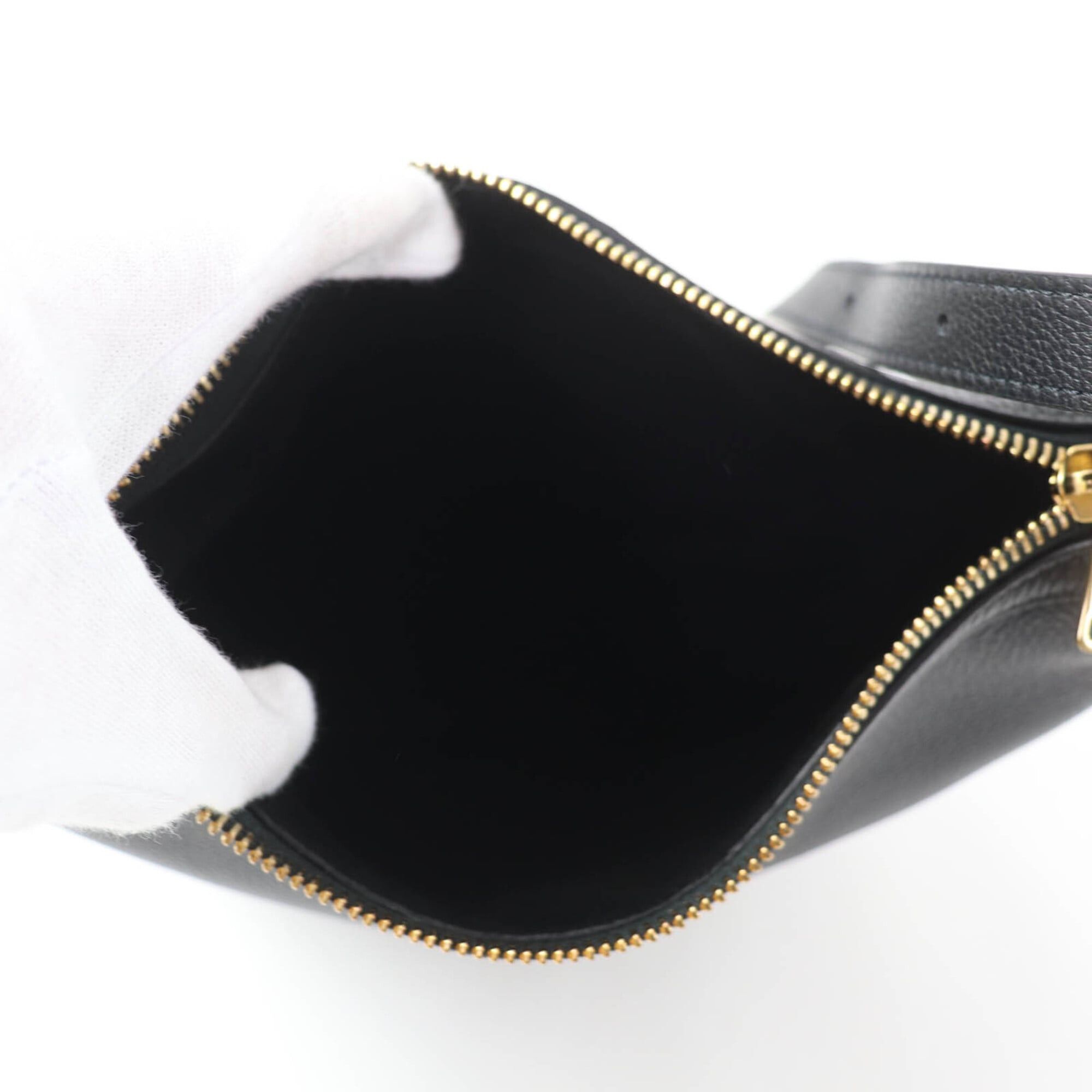 Celine CELINE 11725 Cuir Triomphe Eloise Small Leather 2-Way Handbag/Shoulder Bag, Black, with Dust Made in Italy, Women's Size ONE SIZE - 9 Thumbnail