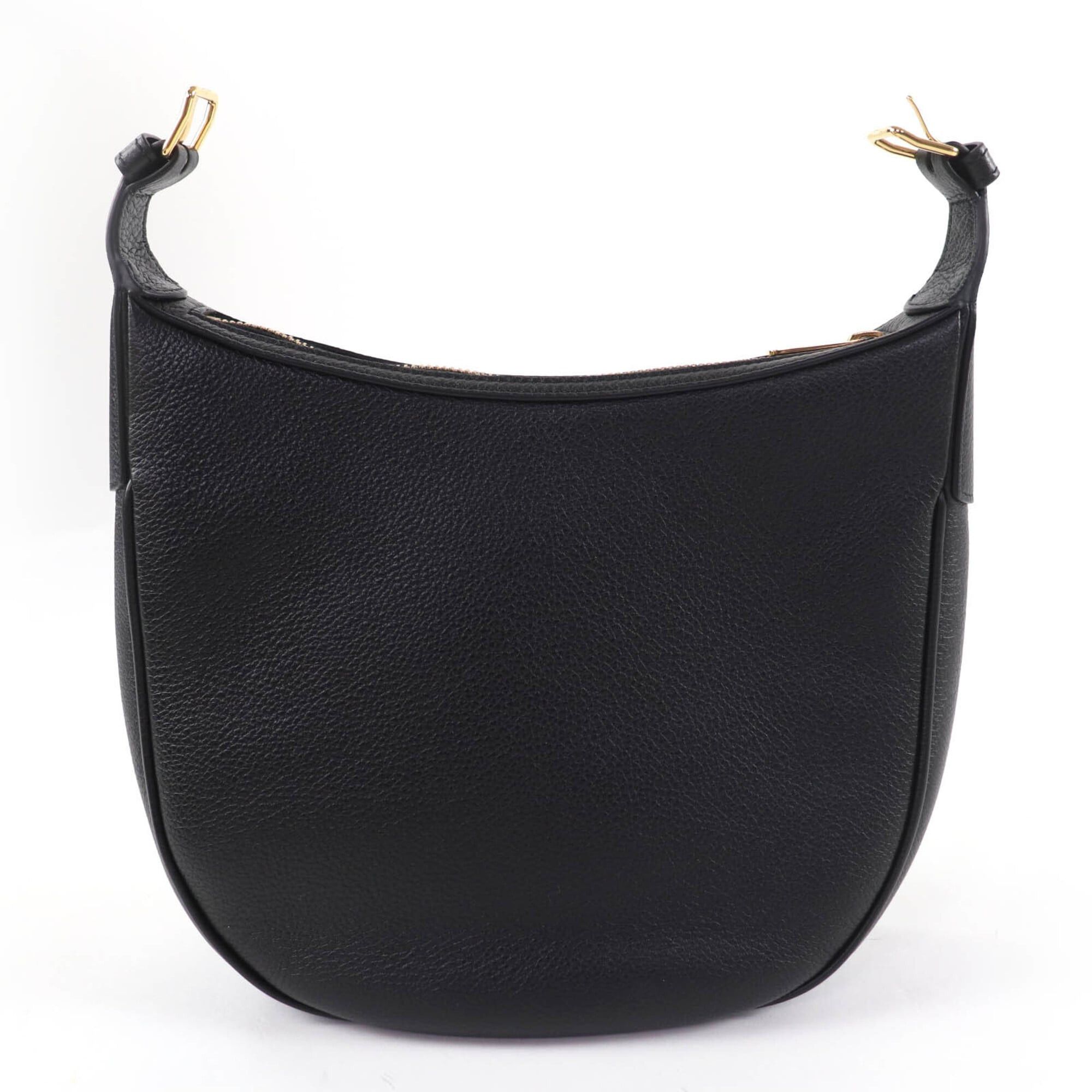 Celine CELINE 11725 Cuir Triomphe Eloise Small Leather 2-Way Handbag/Shoulder Bag, Black, with Dust Made in Italy, Women's Size ONE SIZE - 3 Thumbnail
