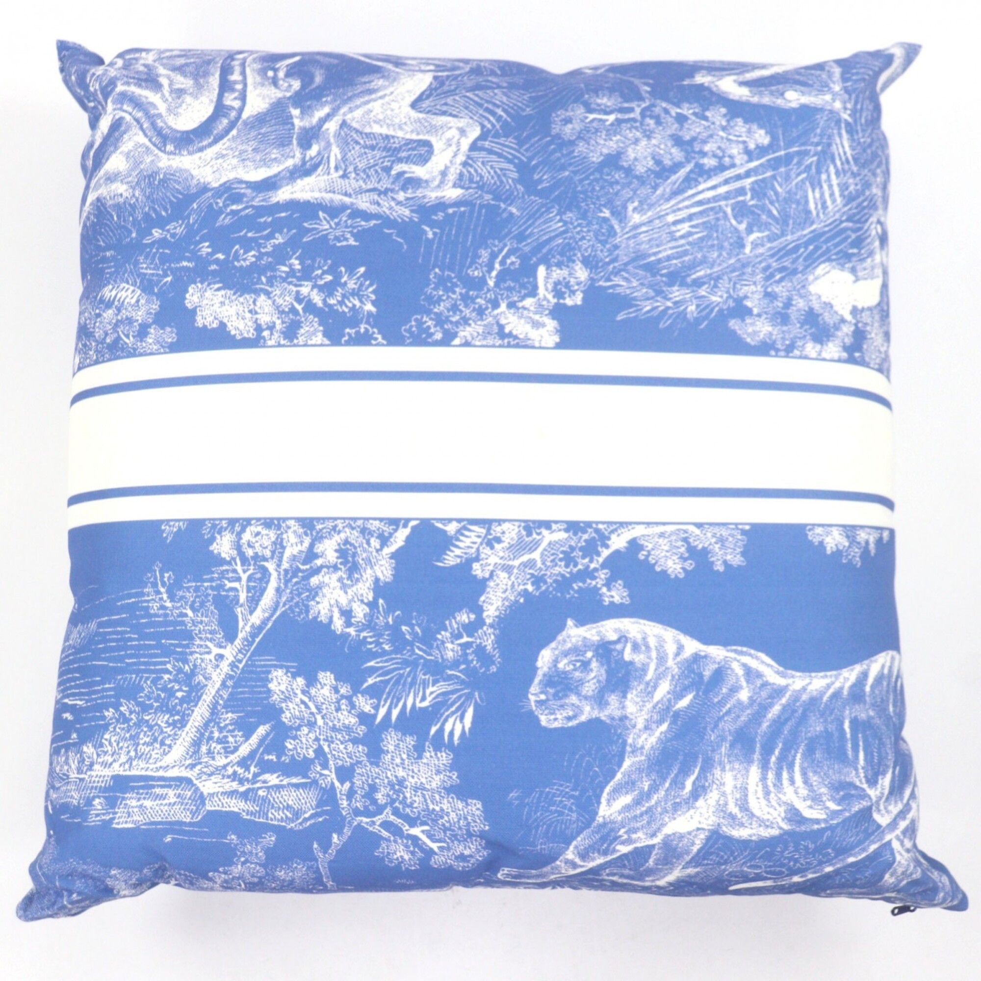 Dior Christian Dior HYP02RCO0U Dioliviera Linen Blend Cushion, Blue, Made in France, Authentic, Women's Size ONE SIZE - 2 Thumbnail