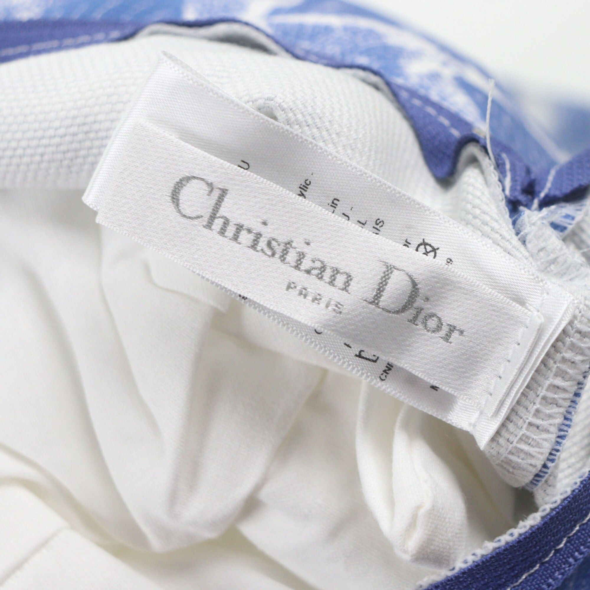 Dior Christian Dior HYP02RCO0U Dioliviera Linen Blend Cushion, Blue, Made in France, Authentic, Women's Size ONE SIZE - 7 Thumbnail