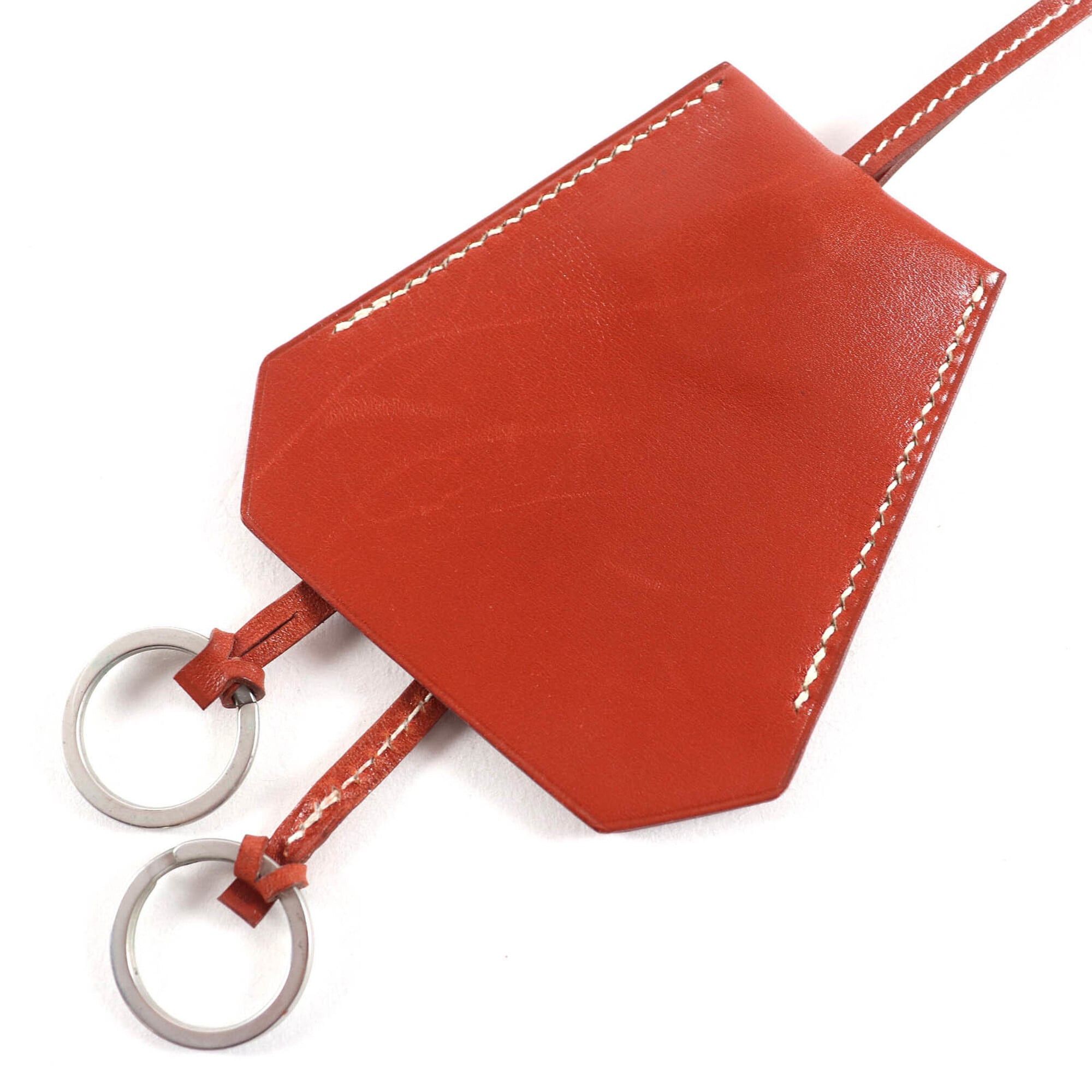 Hermes HERMES Vintage Leather Margiela Era Clochette Necklace Brown □C Stamp Made in France Men's Women's Size ONE SIZE - 3 Thumbnail