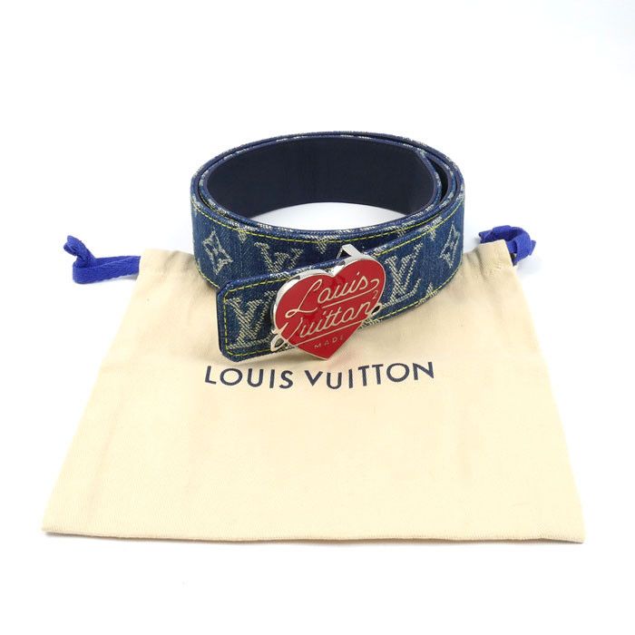 Louis Vuitton Louis Vuitton Louis Vuitton LV Heart Belt Textile Belt M0465 DUTY FREE for USA Size ONE SIZE - 6 Thumbnail