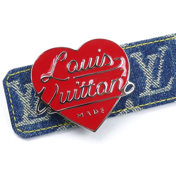 Louis Vuitton Louis Vuitton Louis Vuitton LV Heart Belt Textile Belt M0465 DUTY FREE for USA Size ONE SIZE - 2 Thumbnail