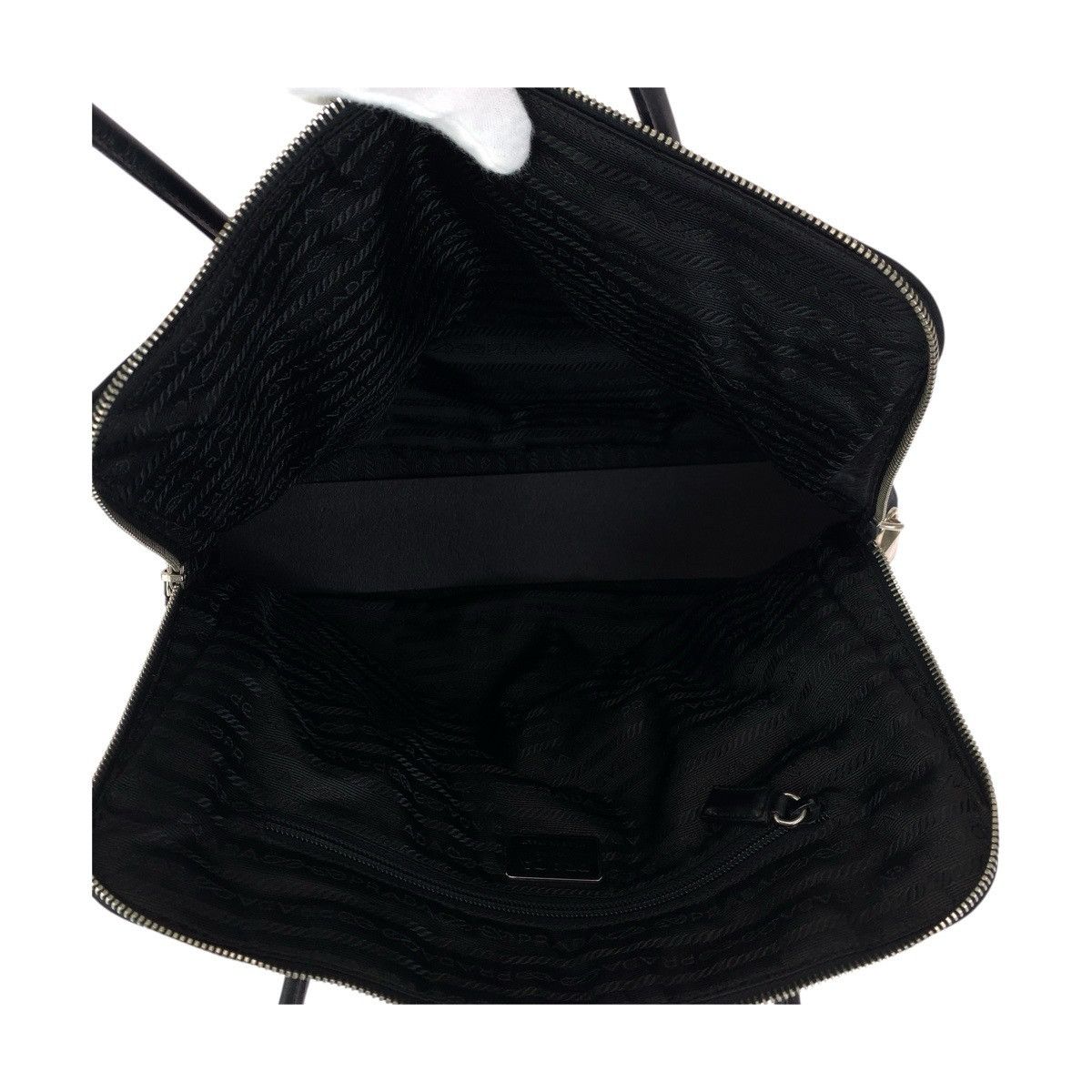 Prada Prada Prada Leather 2way Tote Bag Plastic / Synthetic Tote Bag DUTY FREE for USA Size ONE SIZE - 9 Thumbnail