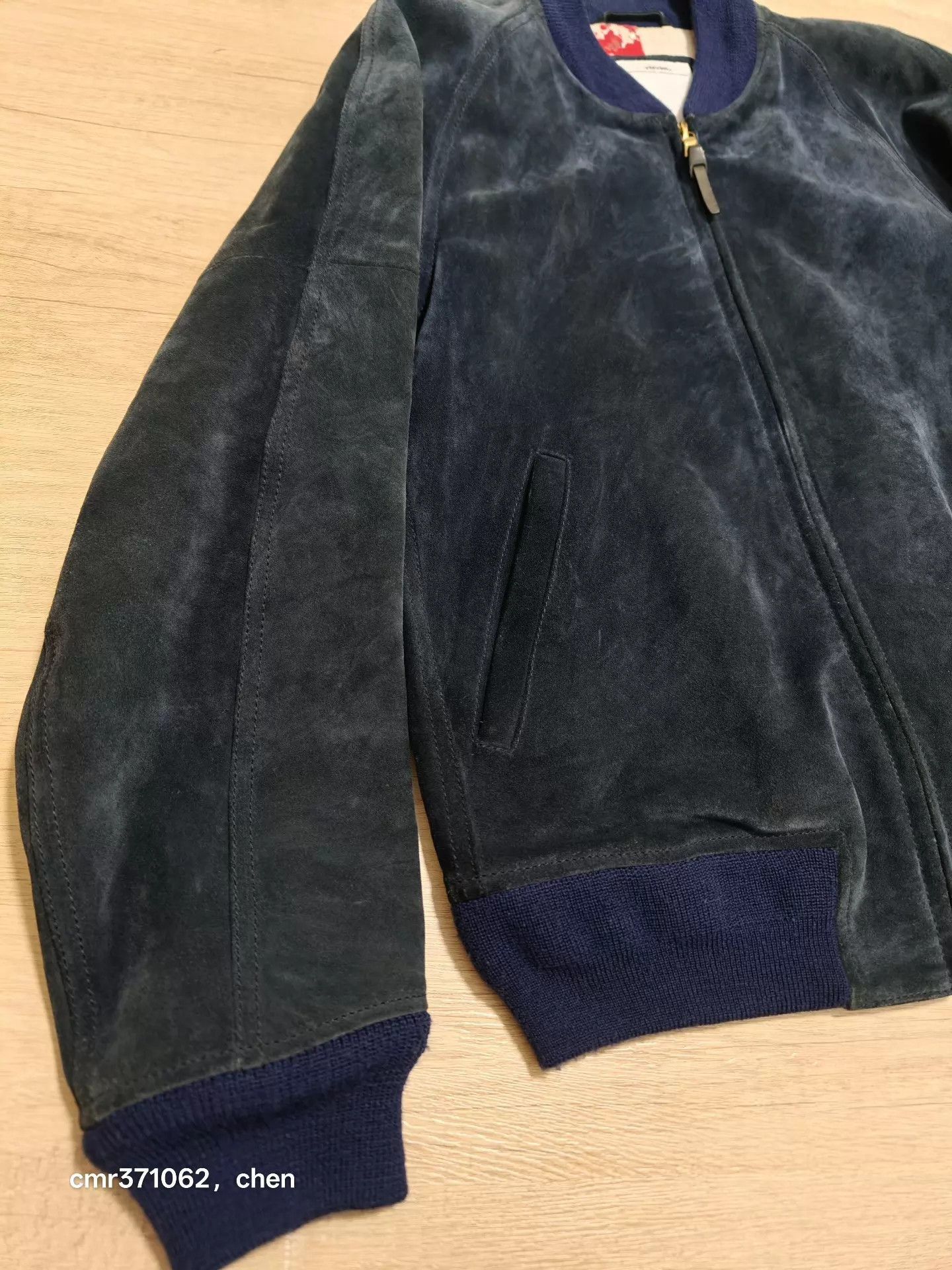 Visvim Blue Suede Bomber Jacket Size S Size US S / EU 44-46 / 1 - 4 Thumbnail